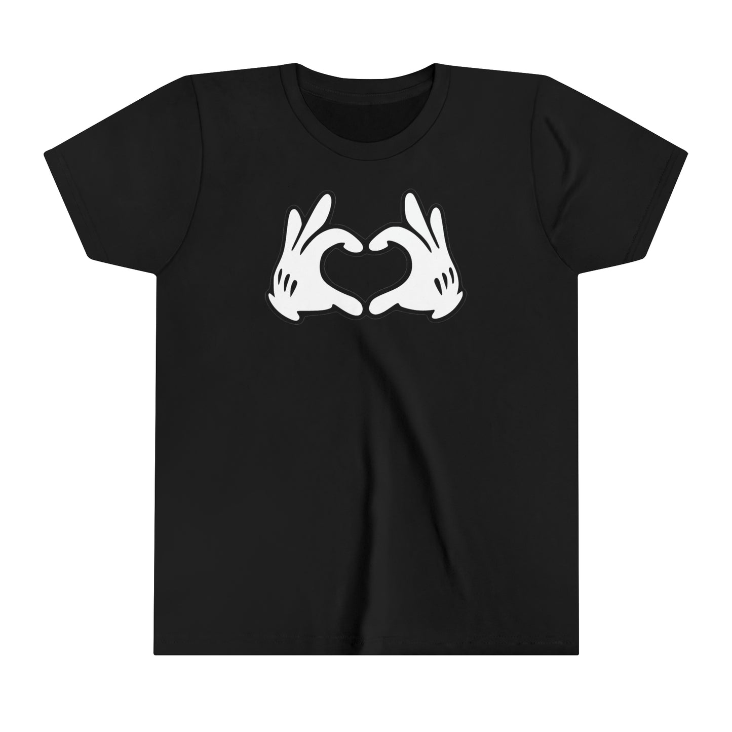 Mickey Mouse Heart Hands YOUTH Short Sleeve Tee