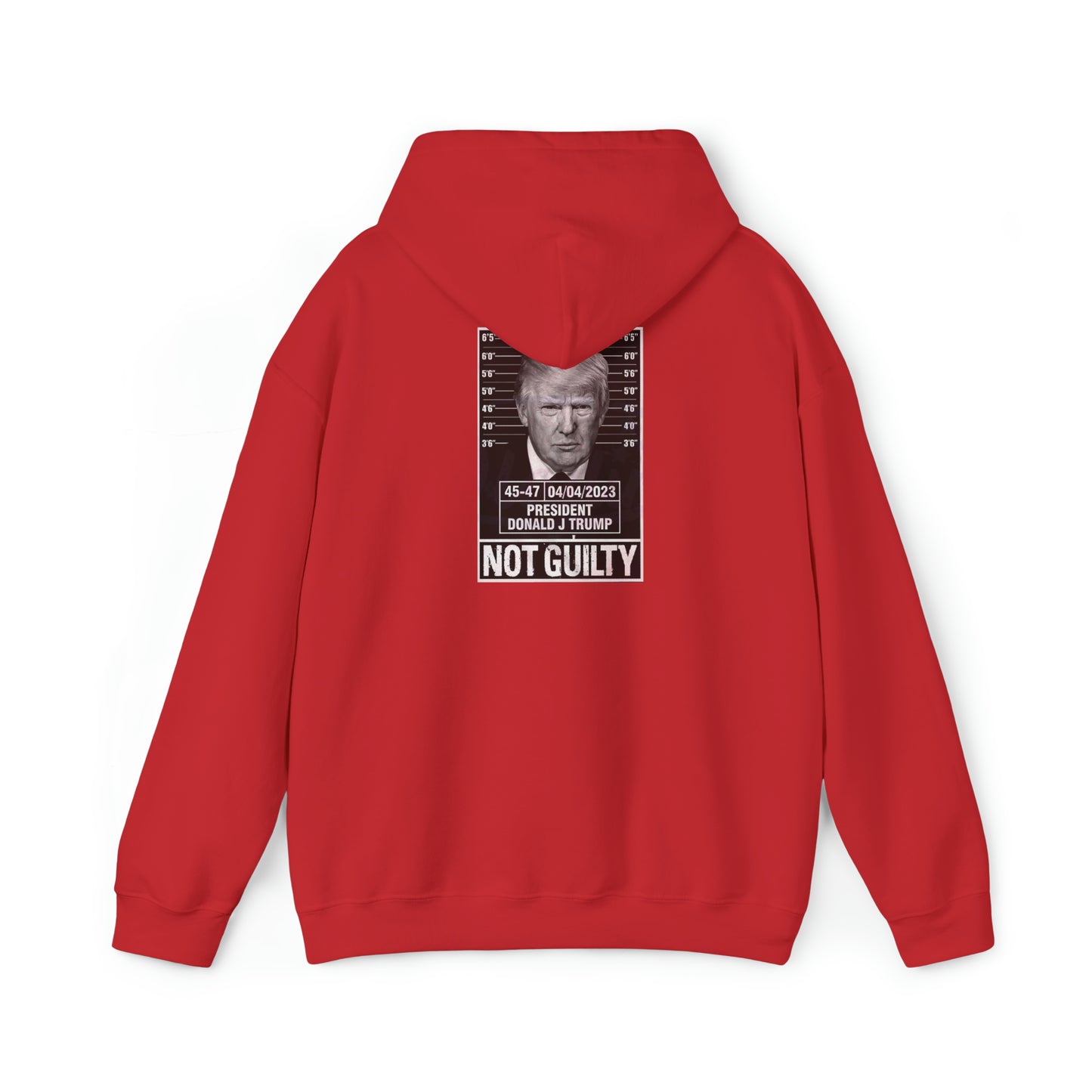 Trump Mug Shot Not Guilty Hoodie Sweatshirt