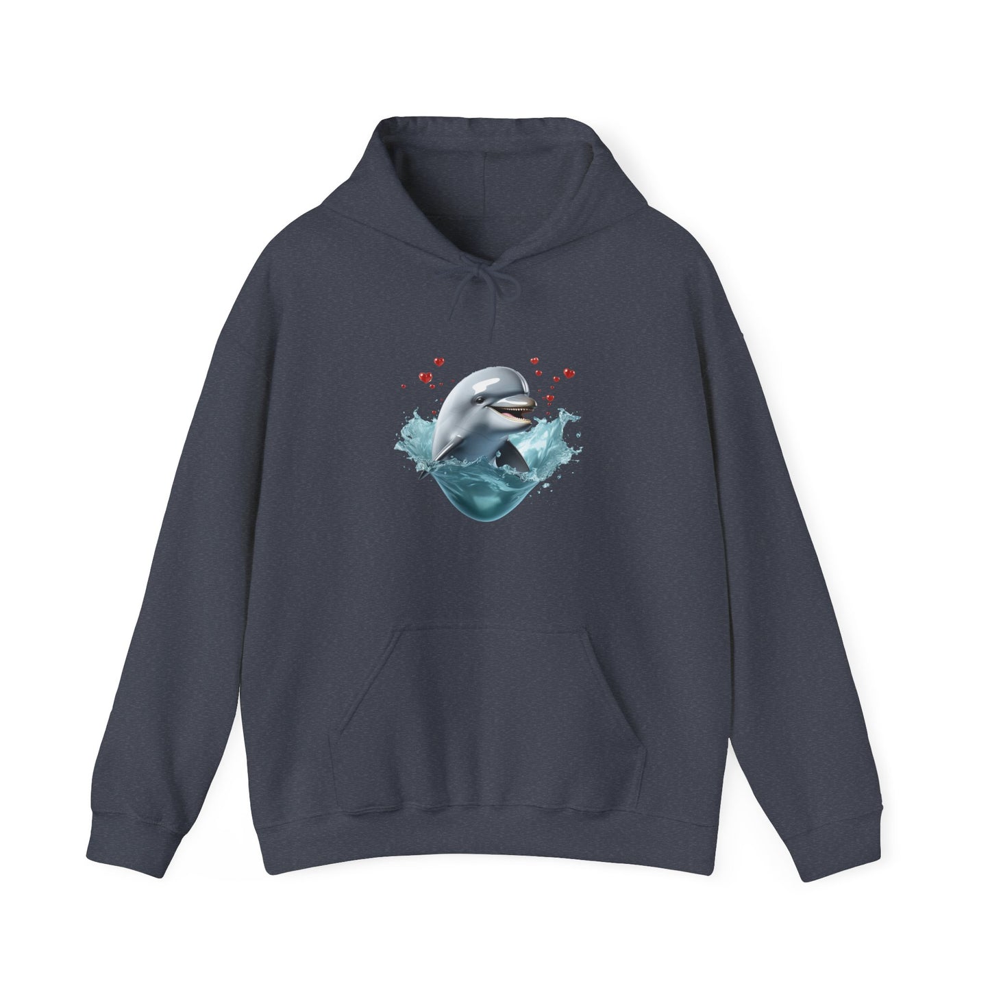 Dolphin Love Unisex Heavy Blend™ Hooded Sweatshirt
