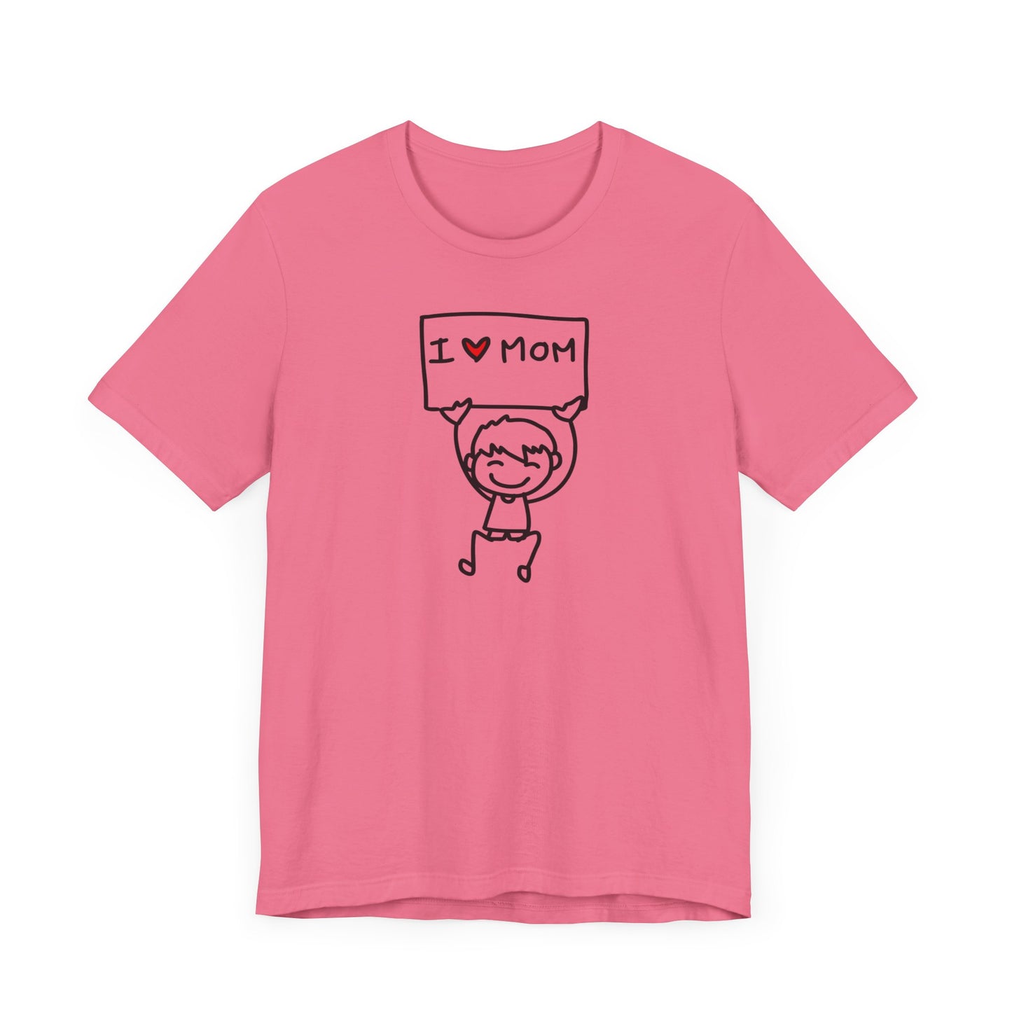 I Heart Mom Drawing Unisex Jersey Short Sleeve Tee