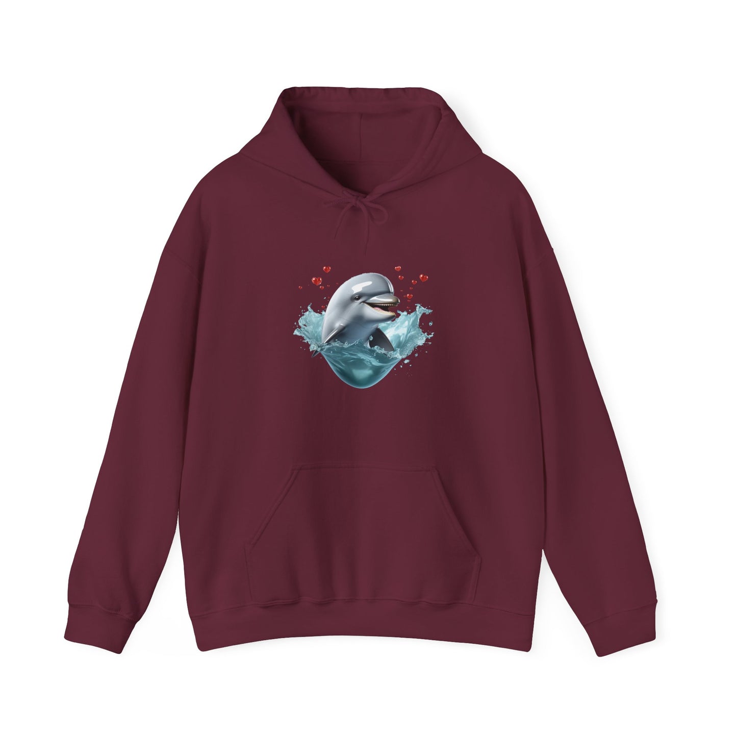 Dolphin Love Unisex Heavy Blend™ Hooded Sweatshirt