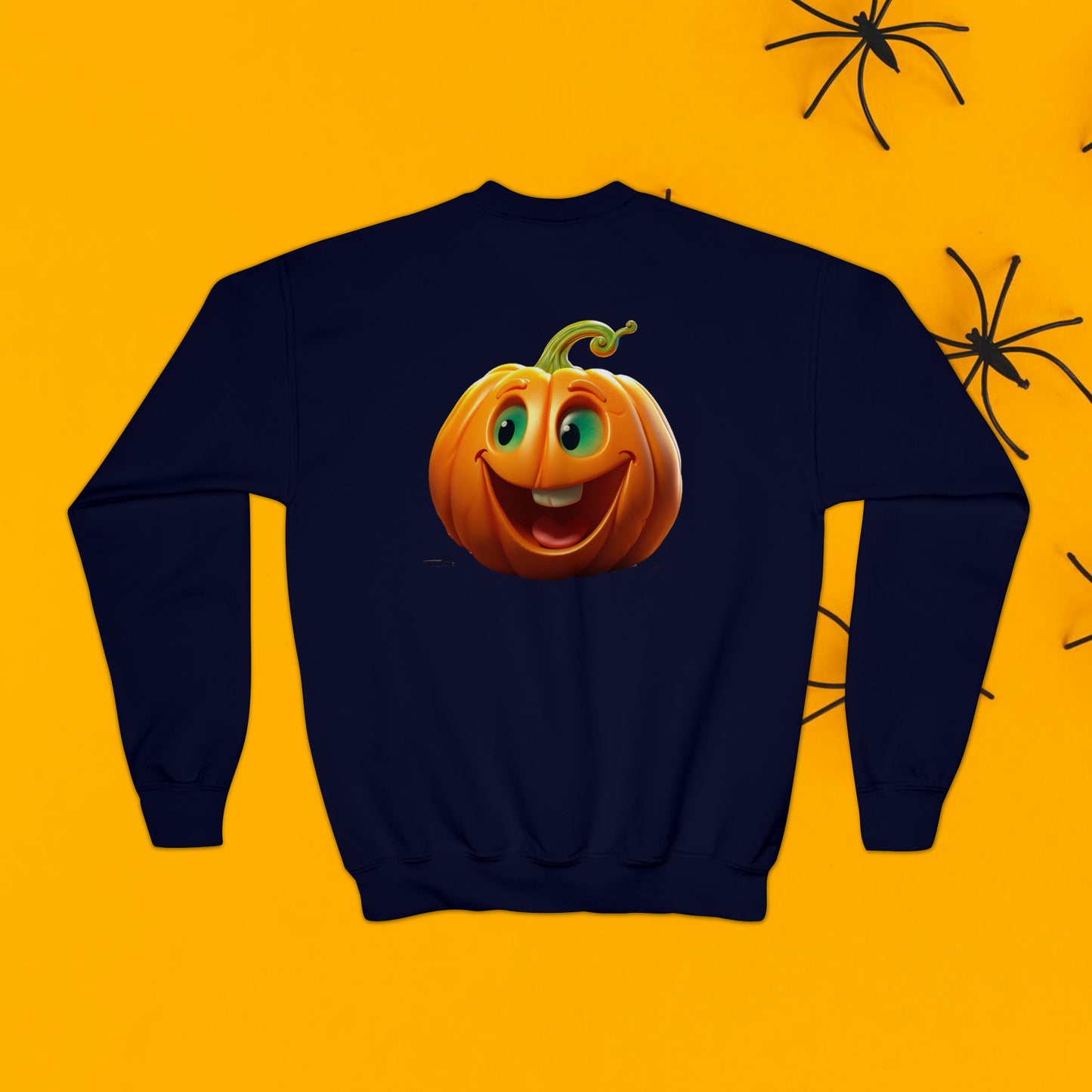 PERSONALIZED Double Sided Print, Halloween Sweatshirt for Kids, Halloween Sweatshirt, Funny Halloween, Youth Crewneck Sweatshirt