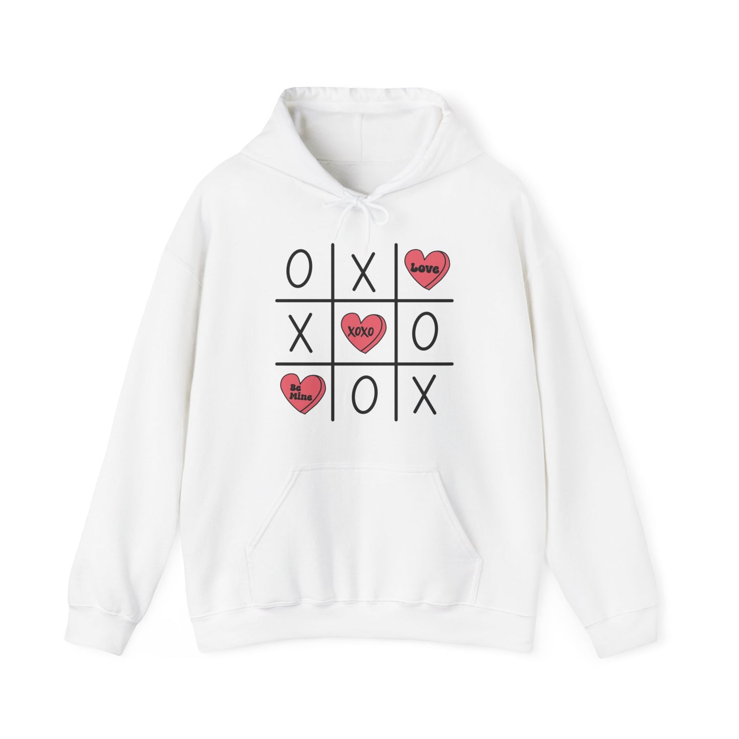 Valentine Tic Tac Toe Unisex Heavy Blend™ Hooded Sweatshirt