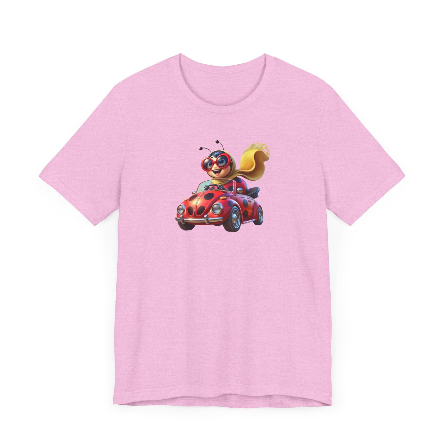 The Ladybug Goes Rogue! Unisex Tee - Perfect for Kids and Animal Lovers