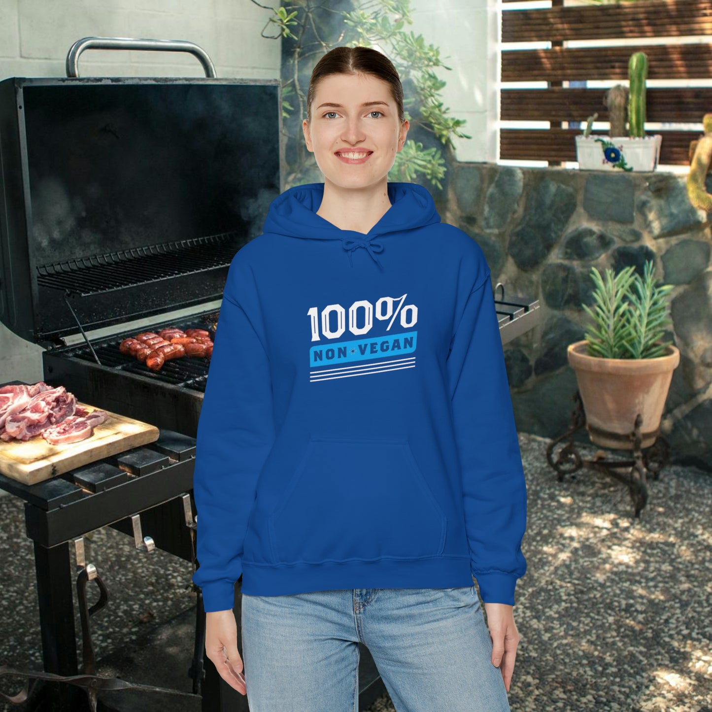 100% Non Vegan Unisex Heavy Blend™ Hooded Sweatshirt