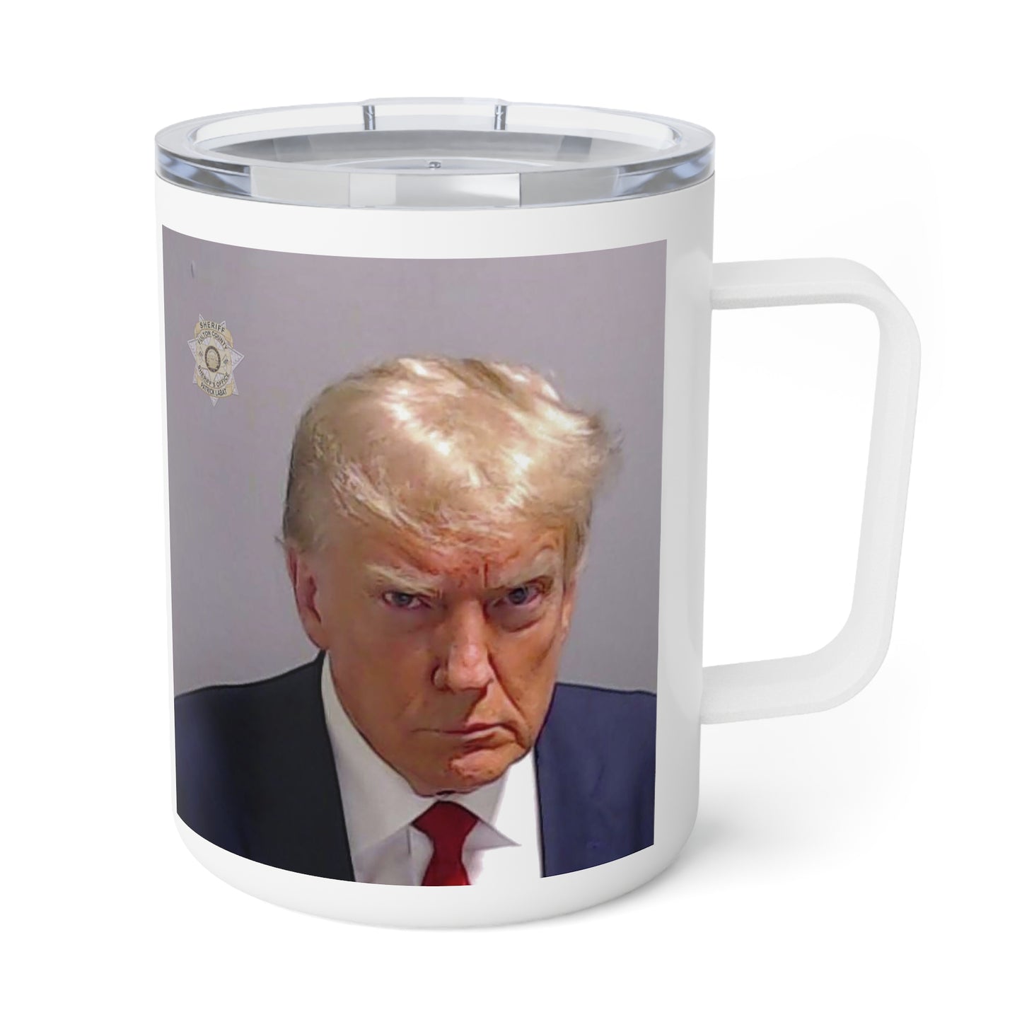 President Trump Mug Shot Insulated Coffee Mug