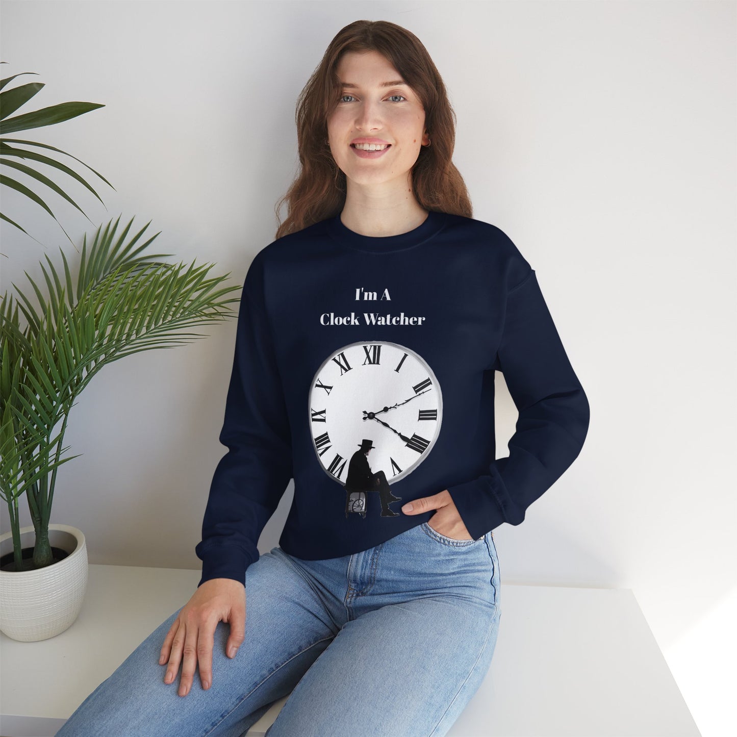 I'm A Clock Watcher Unisex Heavy Blend™ Crewneck Sweatshirt