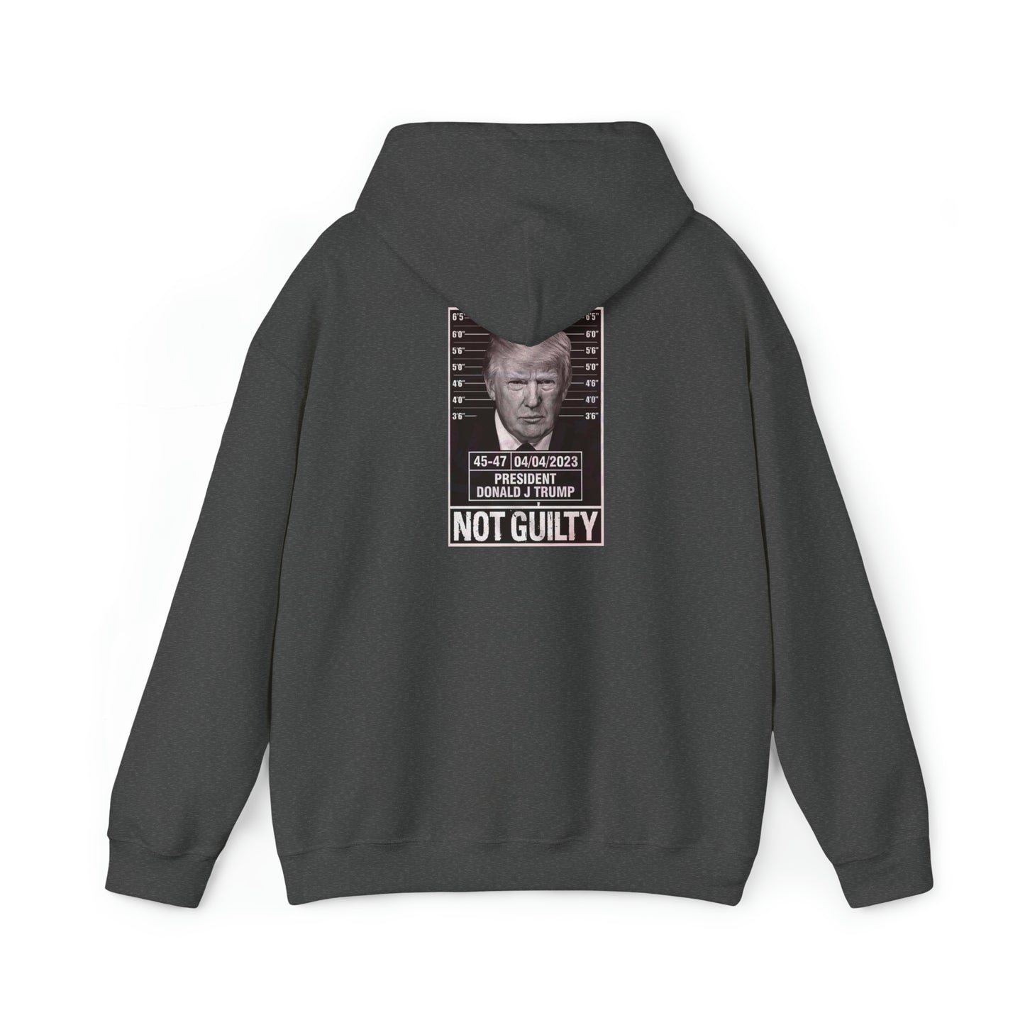 Trump Mug Shot Not Guilty Hoodie Sweatshirt