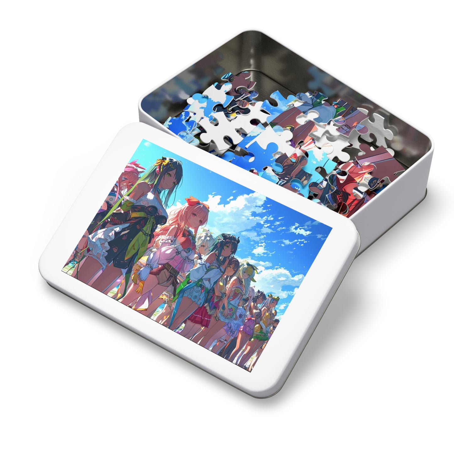 Anime Girl Lineup Jigsaw Puzzle (30, 110, 252, 500,1000-Piece)