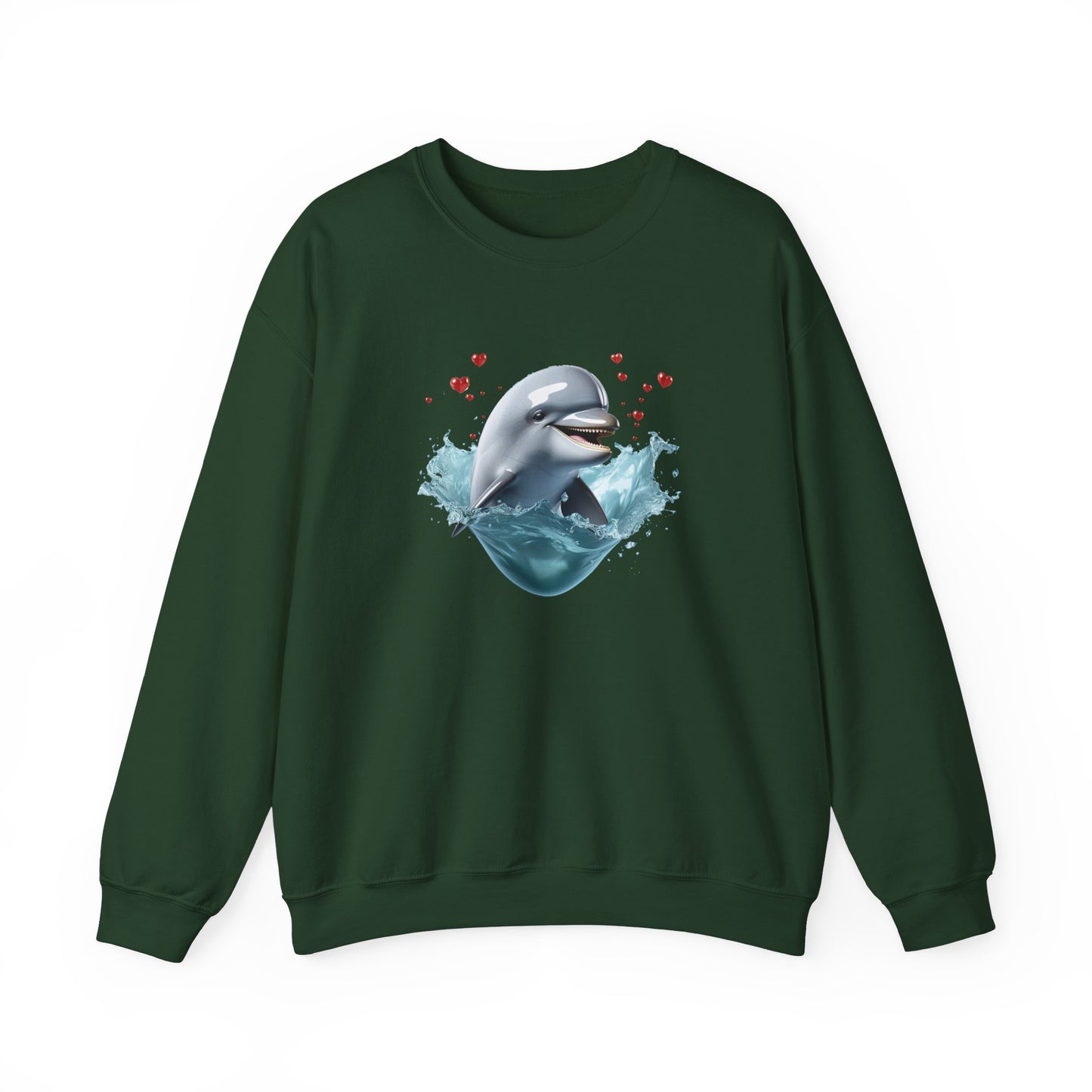 Dolphin Love Unisex Heavy Blend™ Crewneck Sweatshirt
