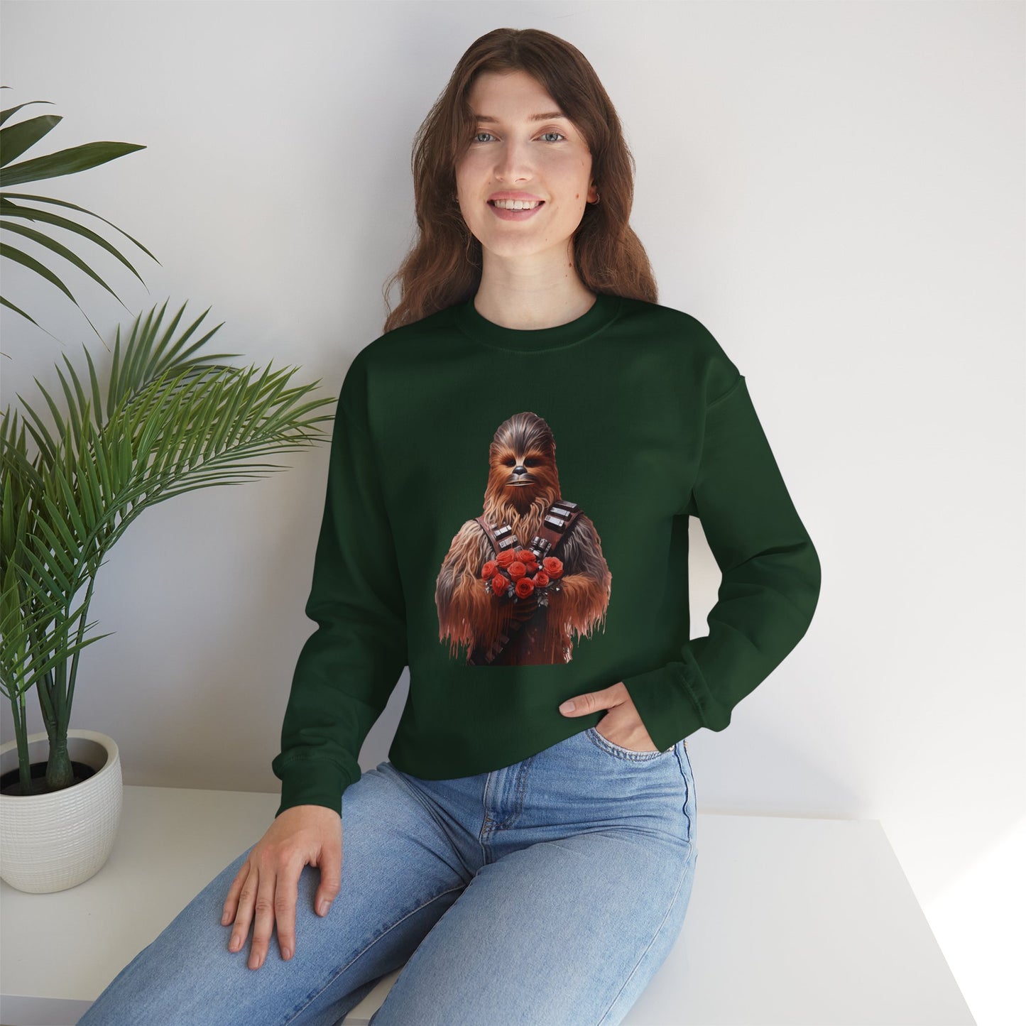 Chewbacca's Roses Unisex Heavy Blend™ Crewneck Sweatshirt