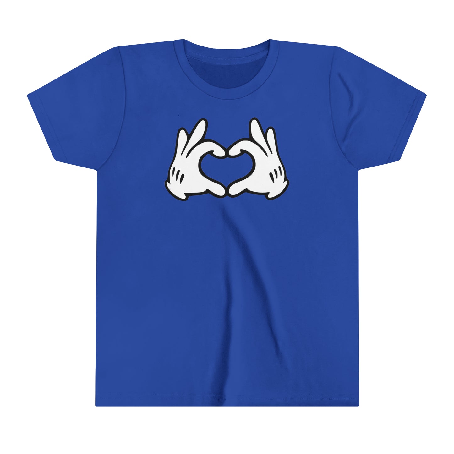Mickey Mouse Heart Hands YOUTH Short Sleeve Tee