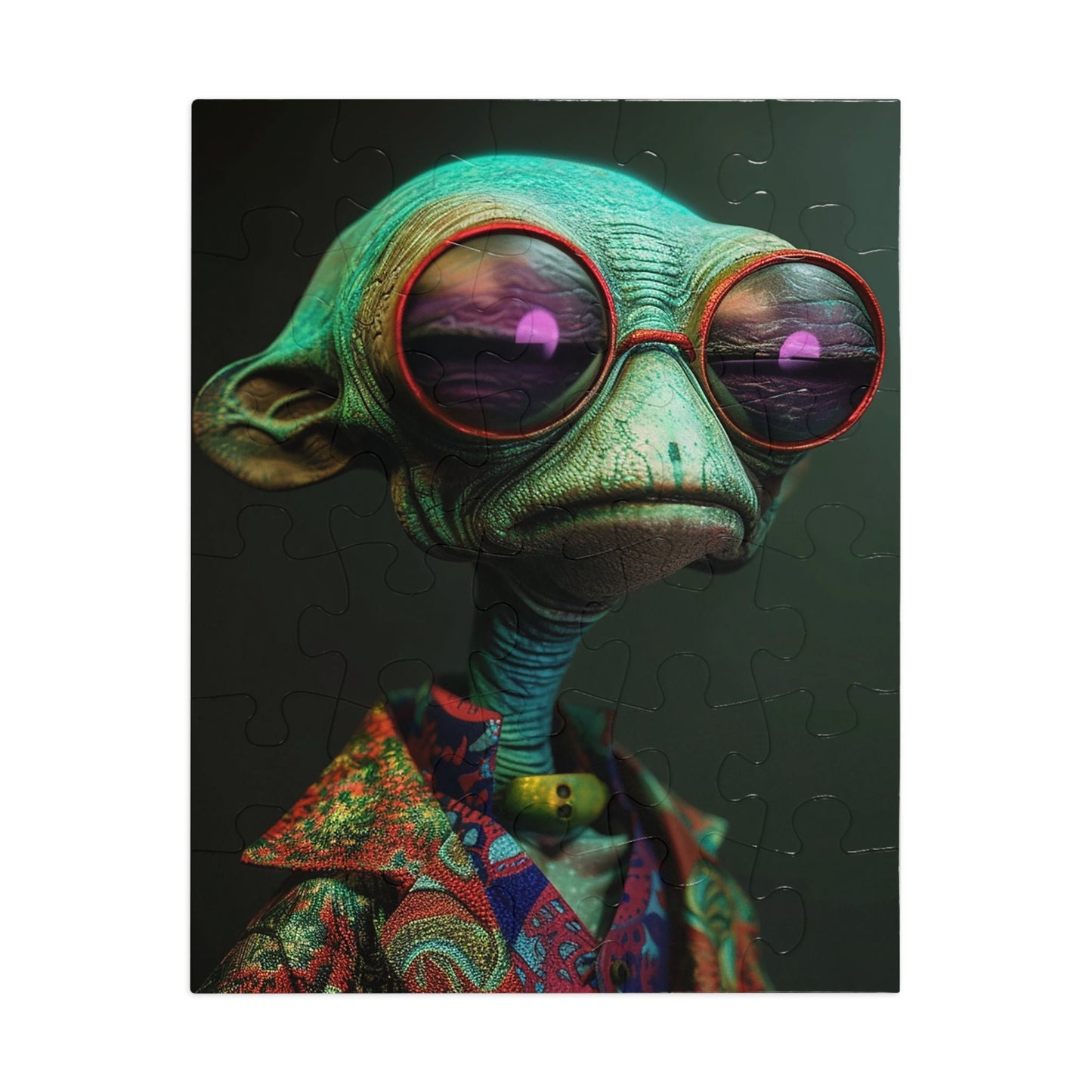 Cool Alien Jigsaw Puzzle (30, 110, 252, 500,1000-Piece)