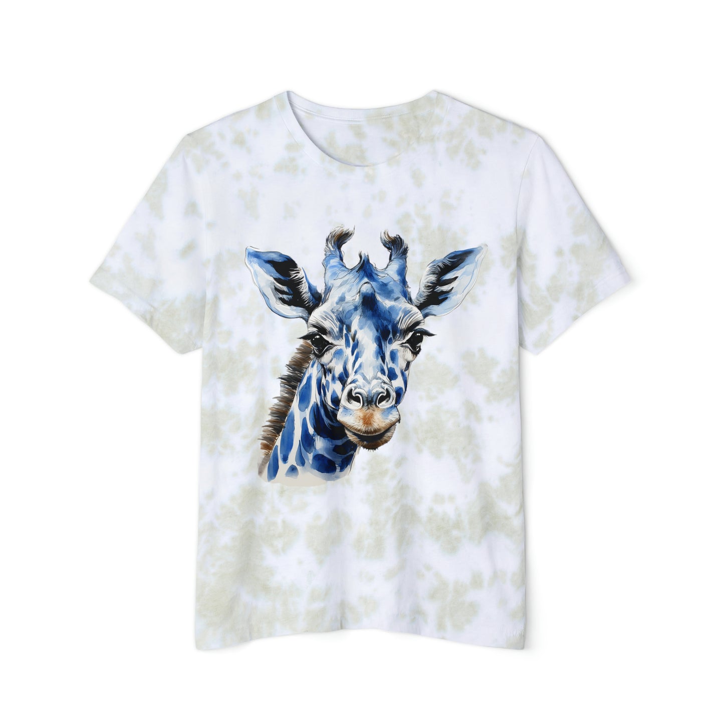 Blue Giraffe Unisex FWD Fashion Tie-Dyed T-Shirt