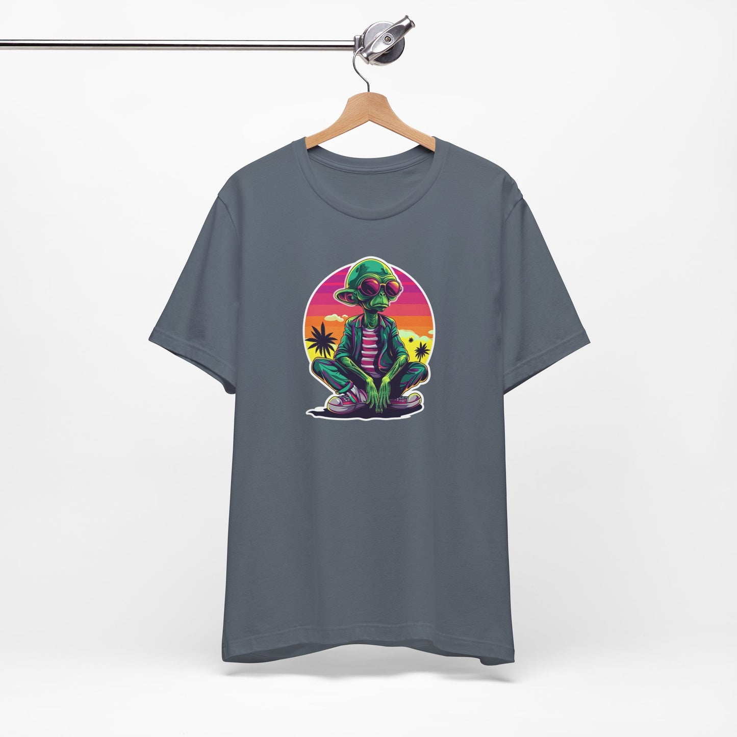 Retro Alien Unisex Jersey Short Sleeve Tee