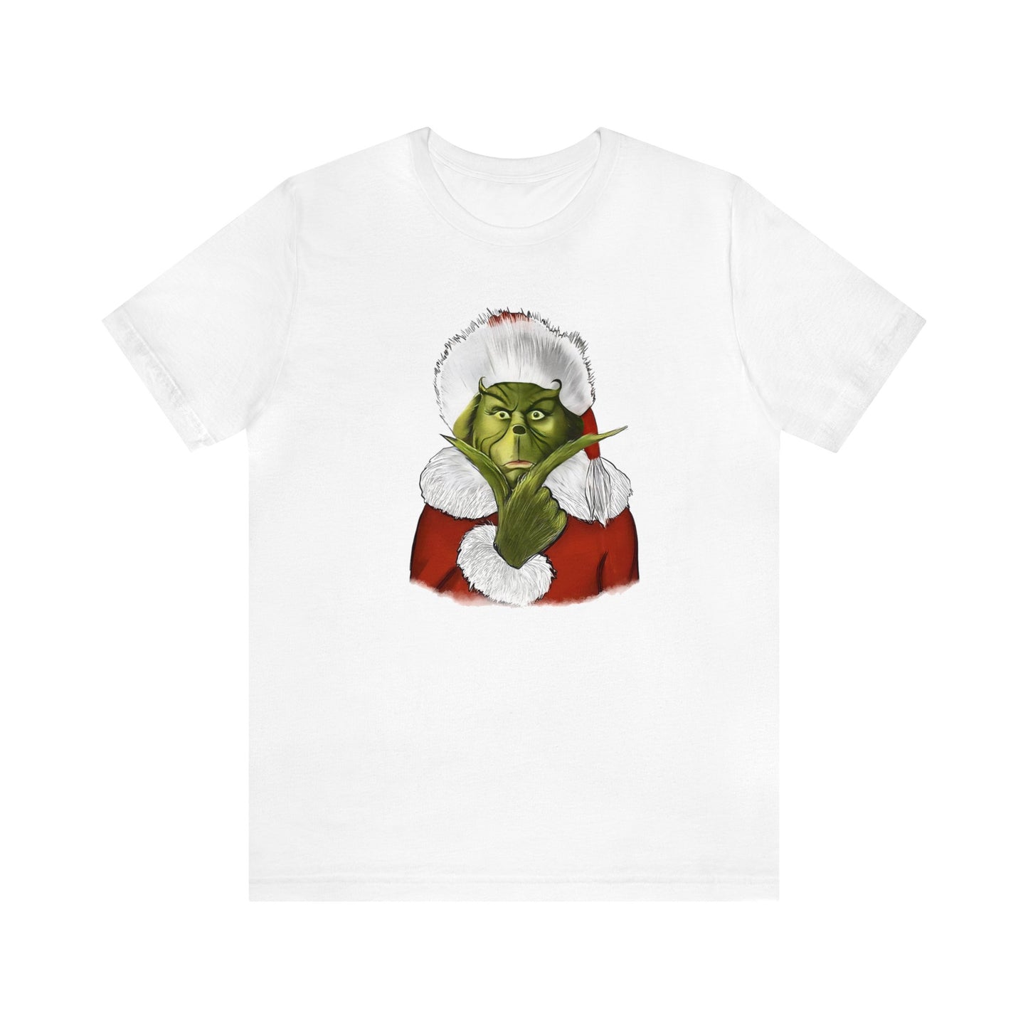 Resting Grinch Face Unisex Jersey Short Sleeve Tee