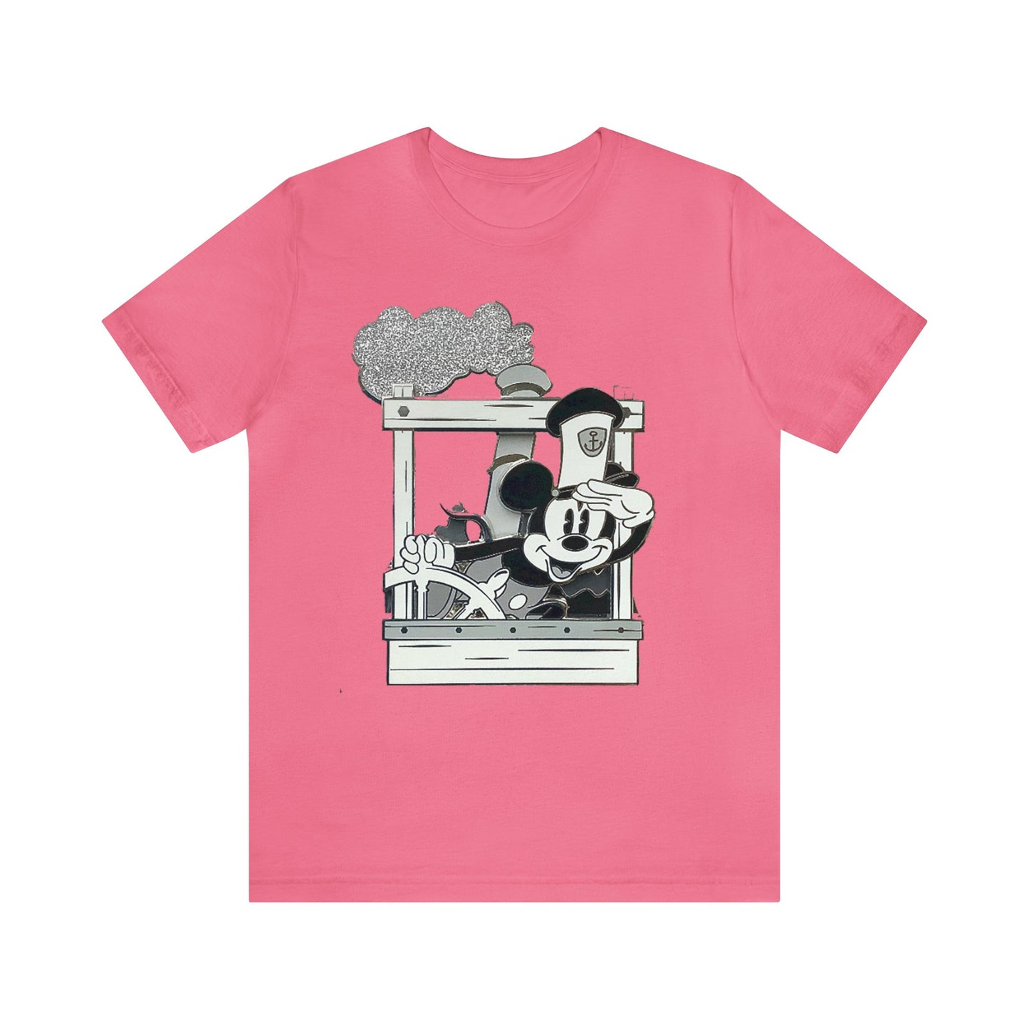 Steamboat Willie Captain Mickey Unisex Jersey Short Sleeve Tee