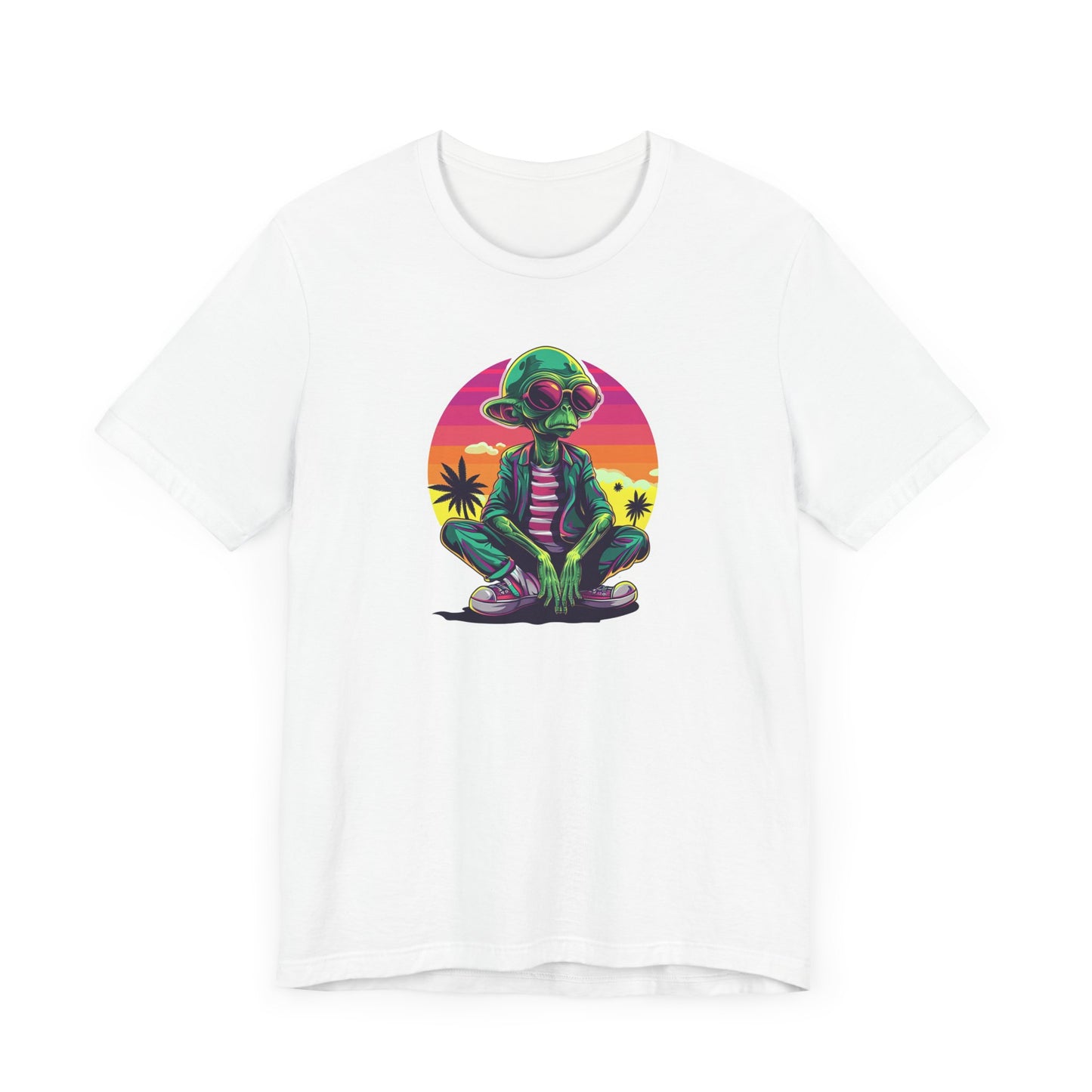 Retro Alien Unisex Jersey Short Sleeve Tee