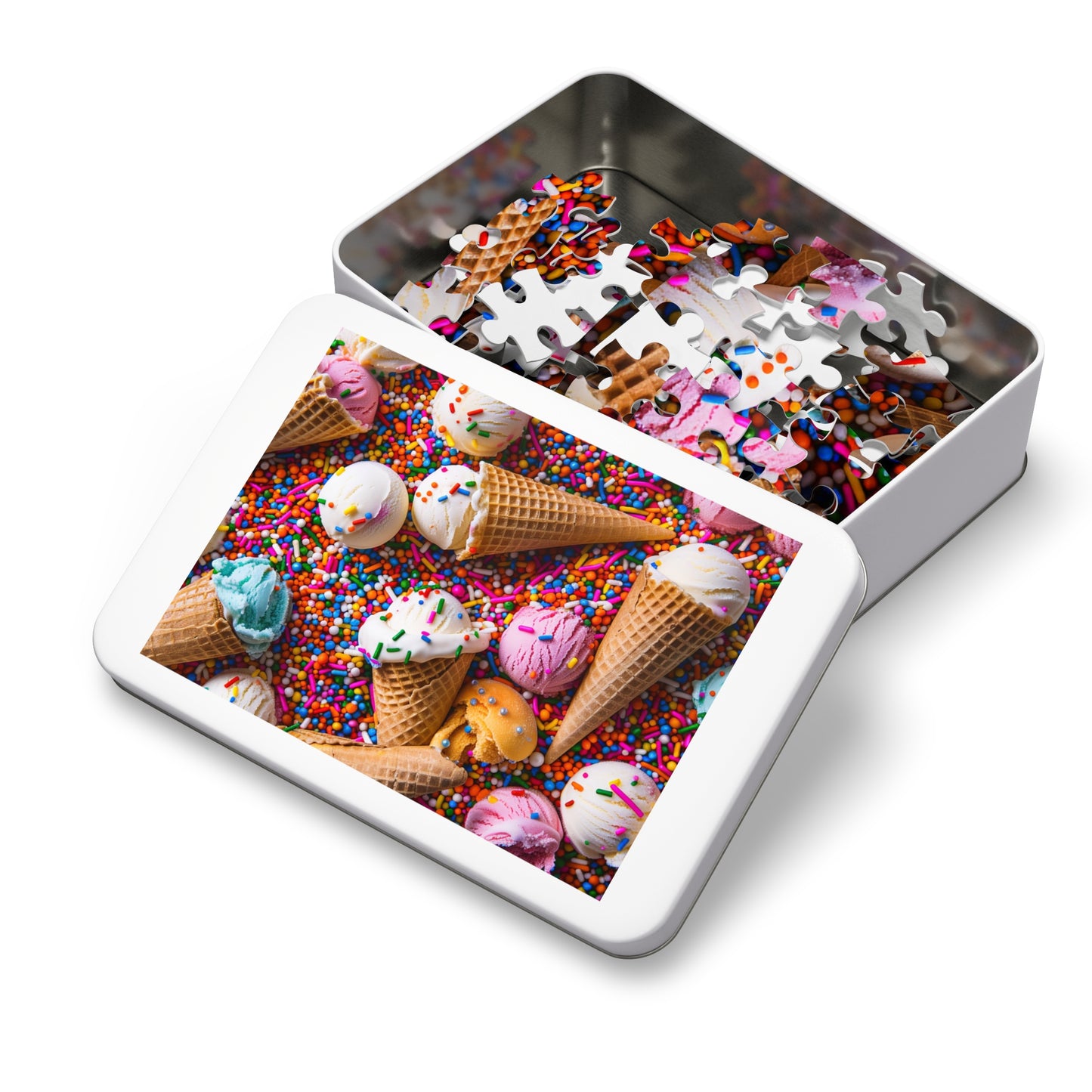 Ice Cream and Sprinkles Jigsaw Puzzle (30, 110, 252, 500,1000-Piece)