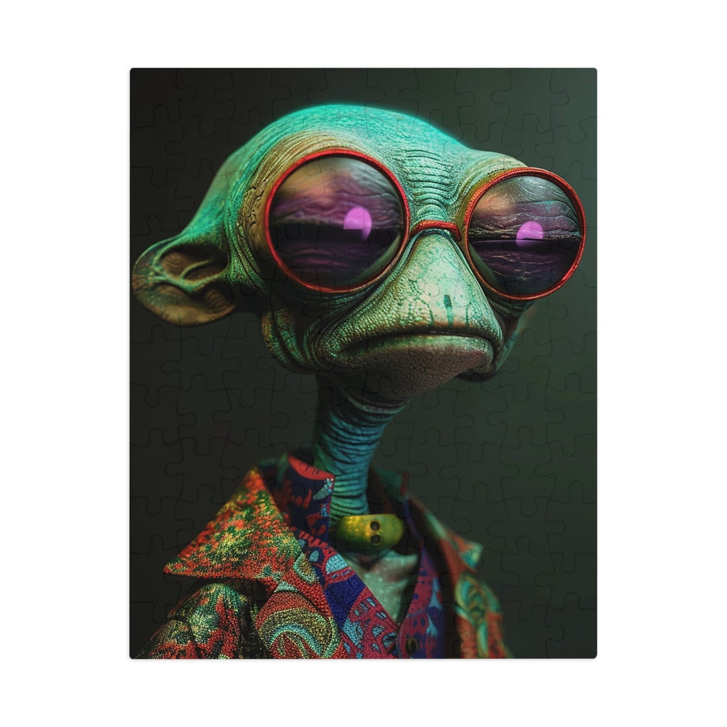 Cool Alien Jigsaw Puzzle (30, 110, 252, 500,1000-Piece)