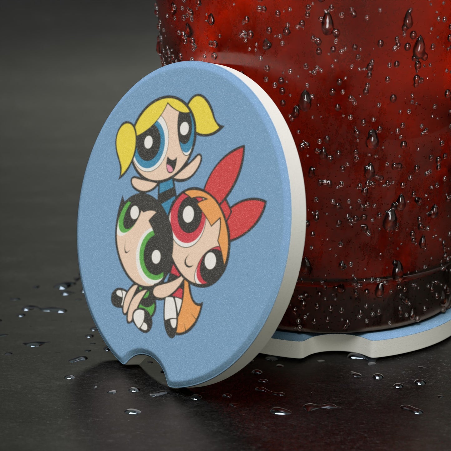 Powerpuff Girls Soapstone Car Coaster
