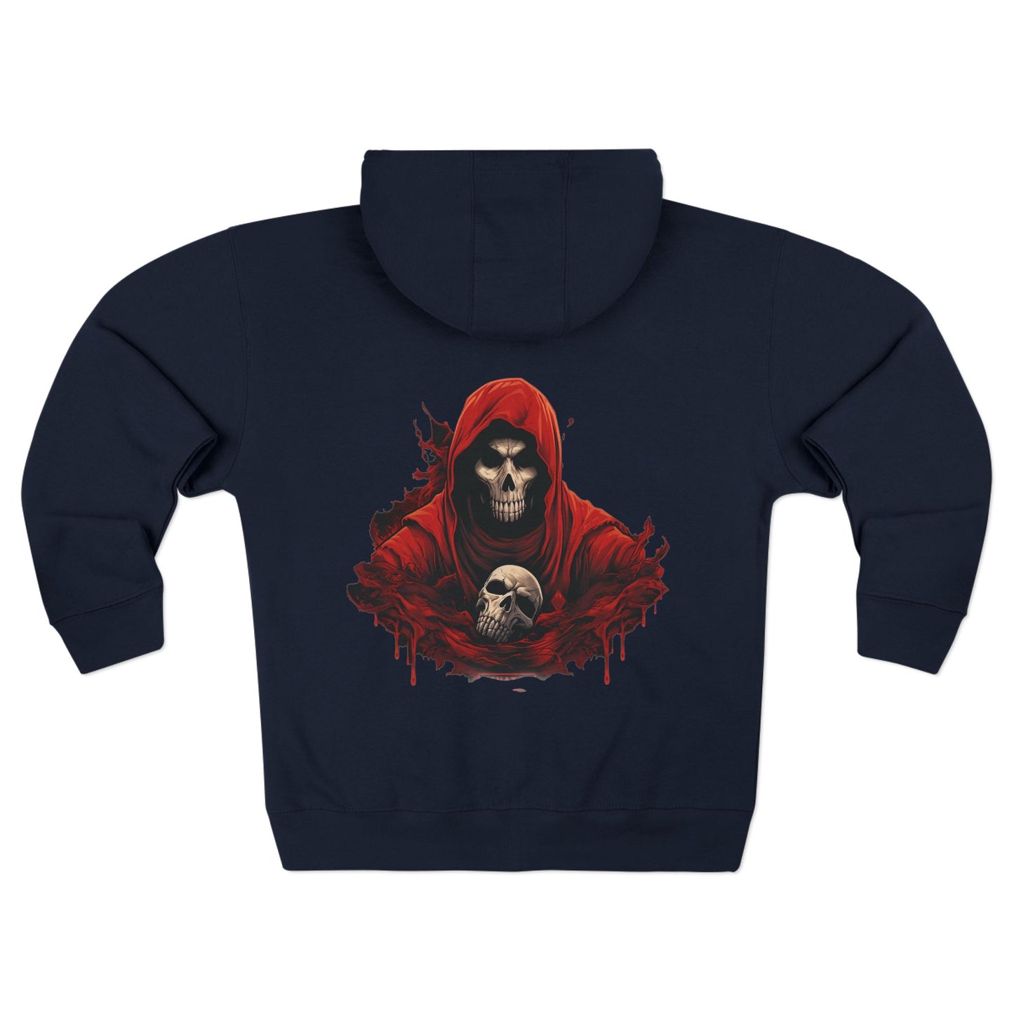 Evil Skeleton Unisex Premium Full Zip Hoodie