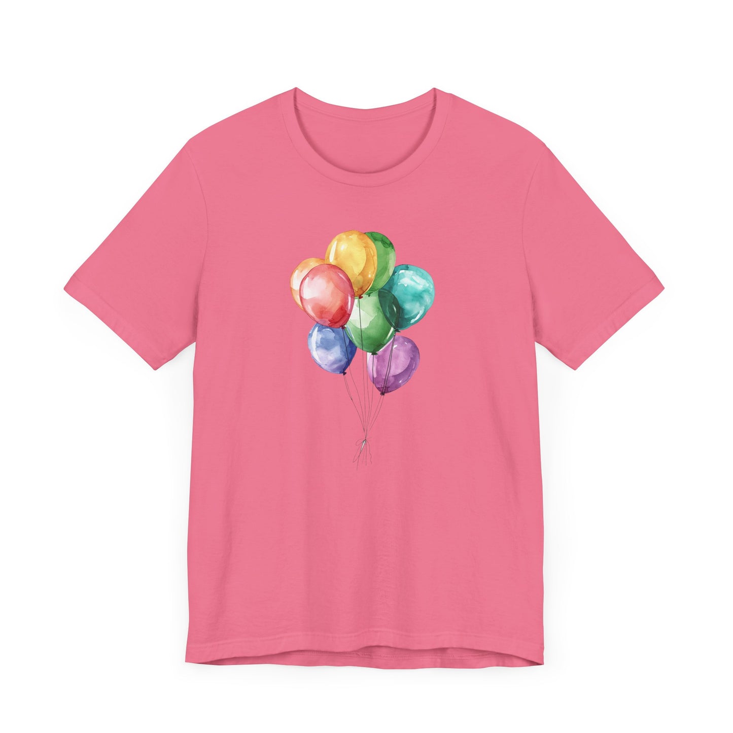 Watercolor Balloons Unisex Jersey Short Sleeve Tee