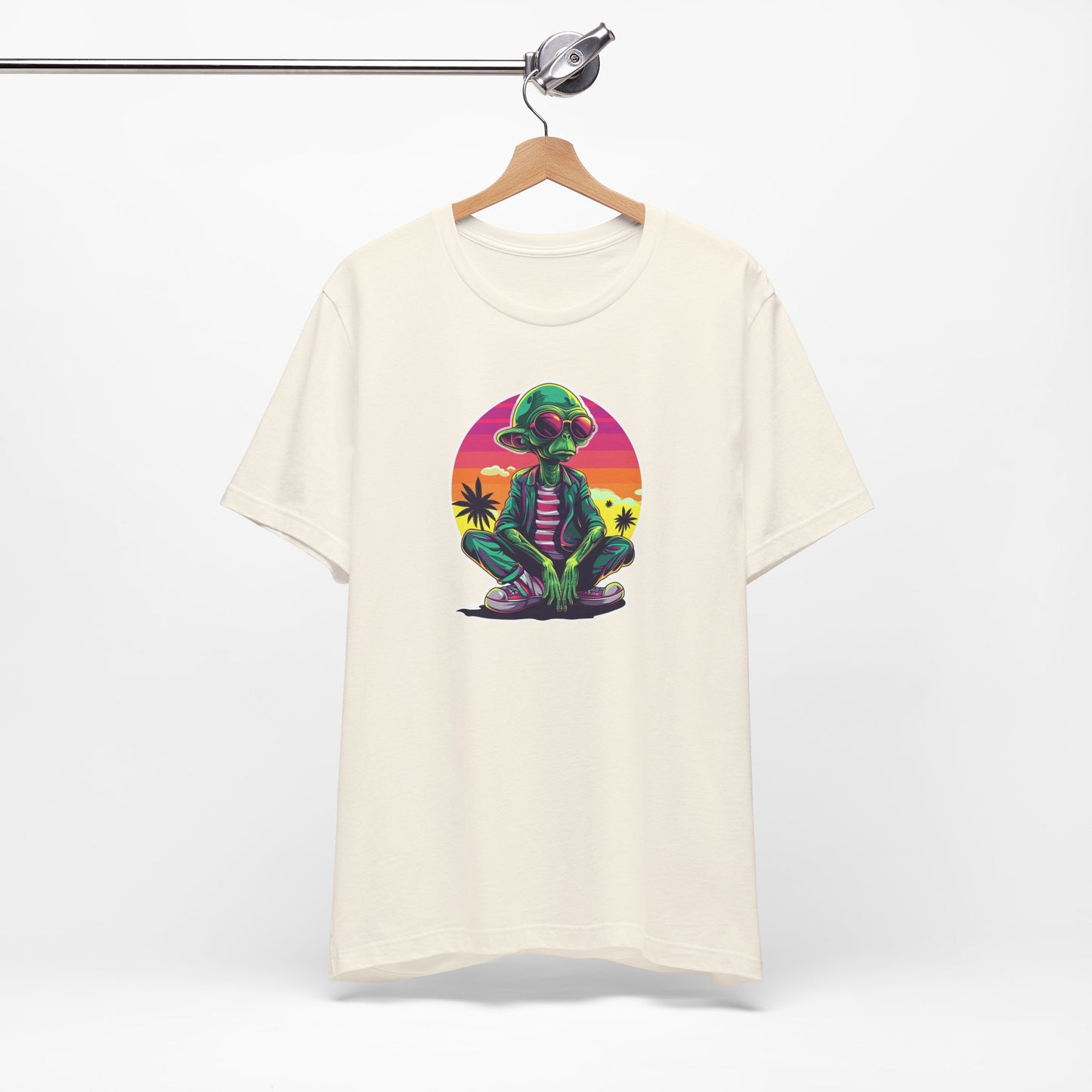 Retro Alien Unisex Jersey Short Sleeve Tee