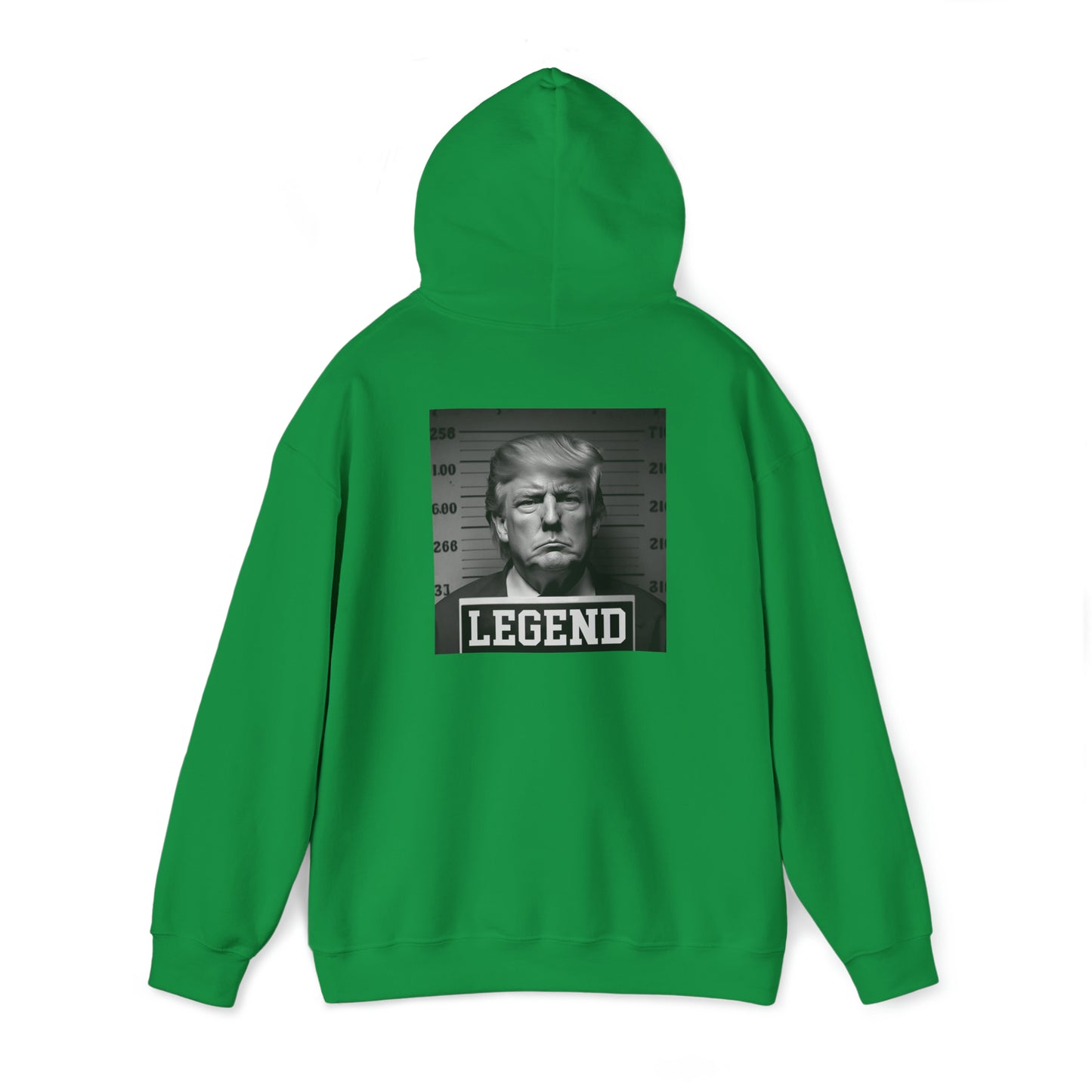 Trump Mug Shot Legend Back Printed Hoodie Sweatshirt