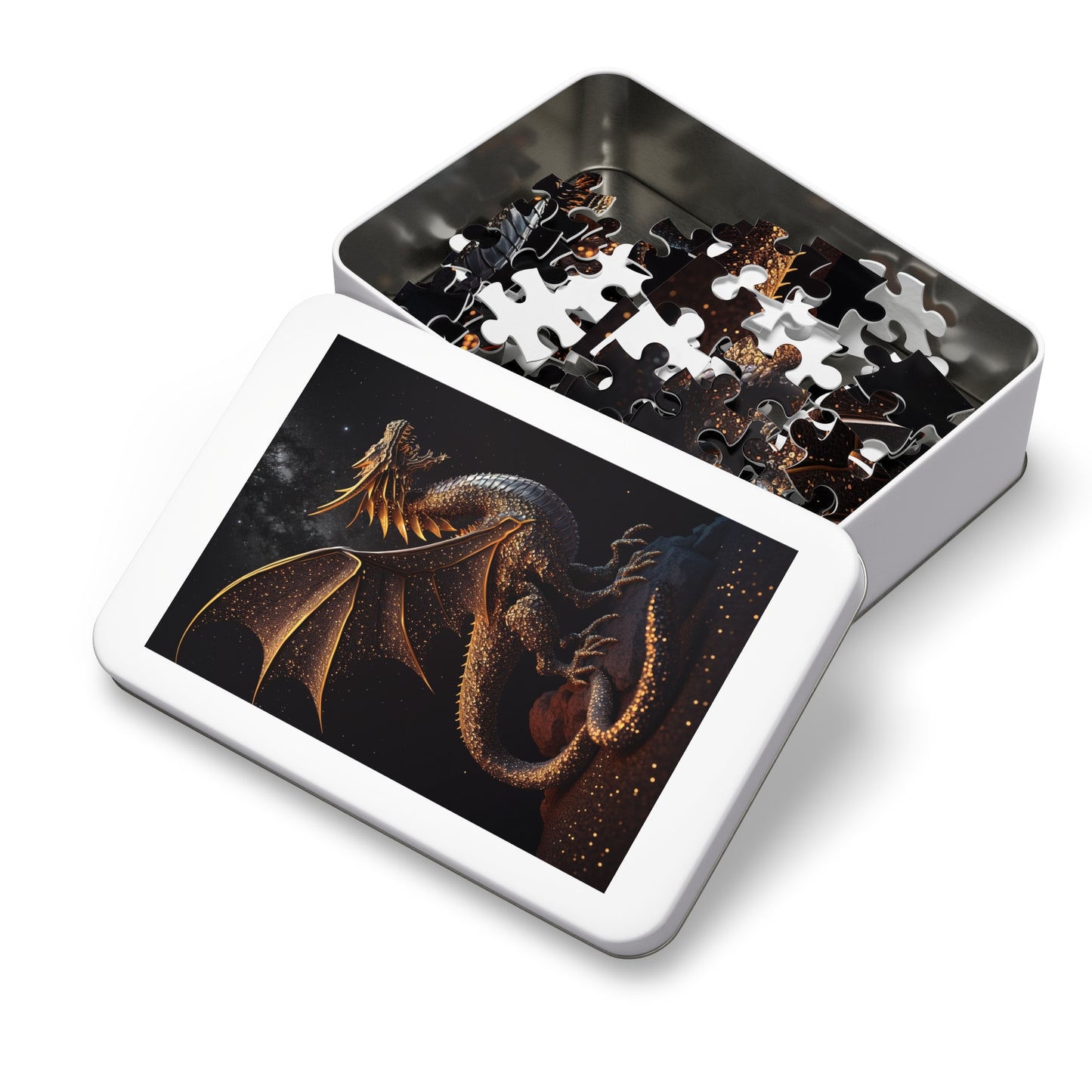 Golden Dragon Jigsaw Puzzle (30, 110, 252, 500,1000-Piece)