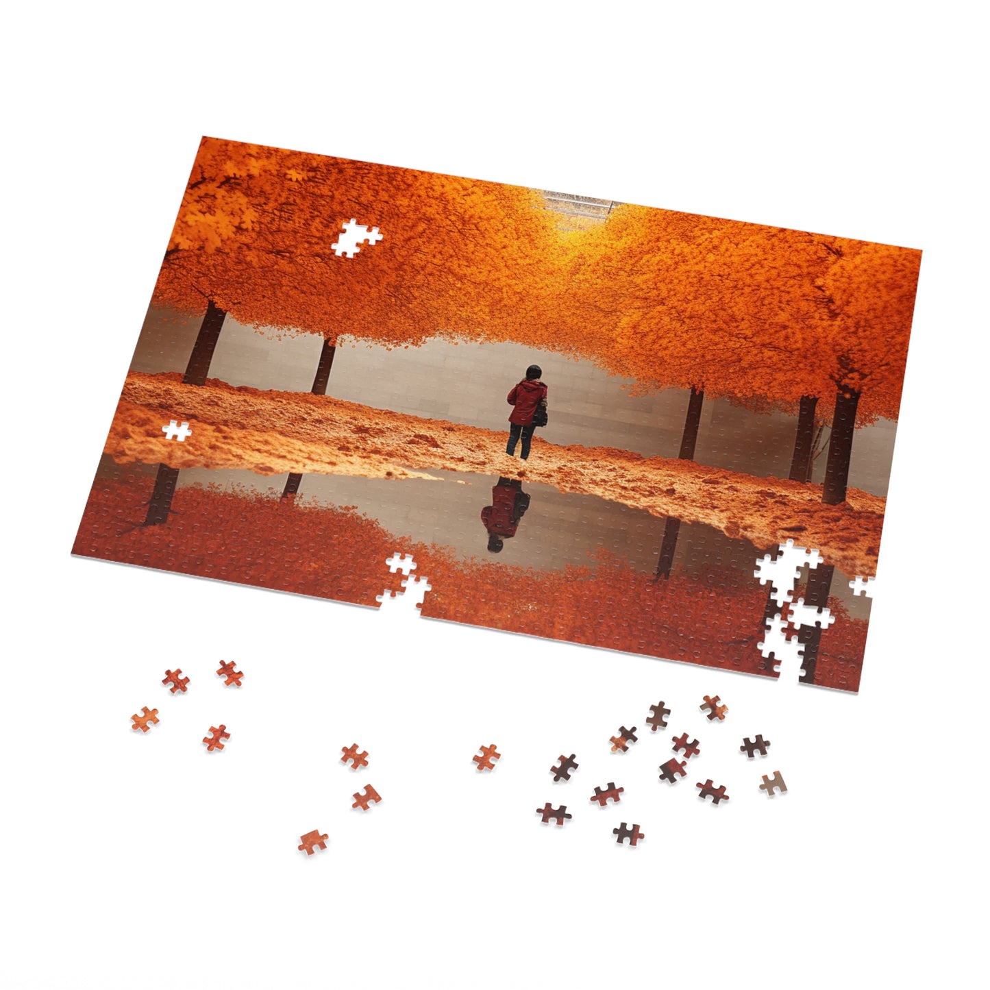 Beautiful Autumn Scene Jigsaw Puzzle (30, 110, 252, 500,1000-Piece)