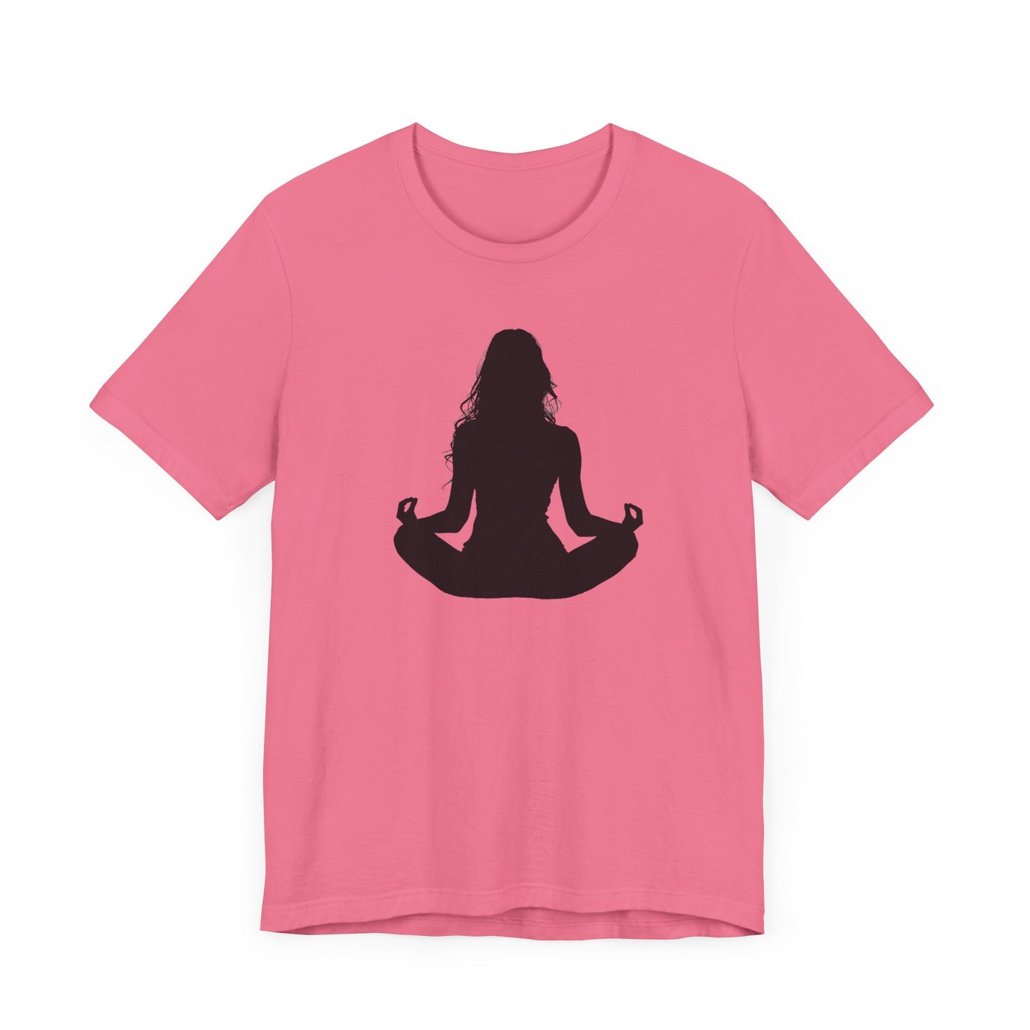 Female Yoga Silhouette Unisex Jersey Short Sleeve Tee