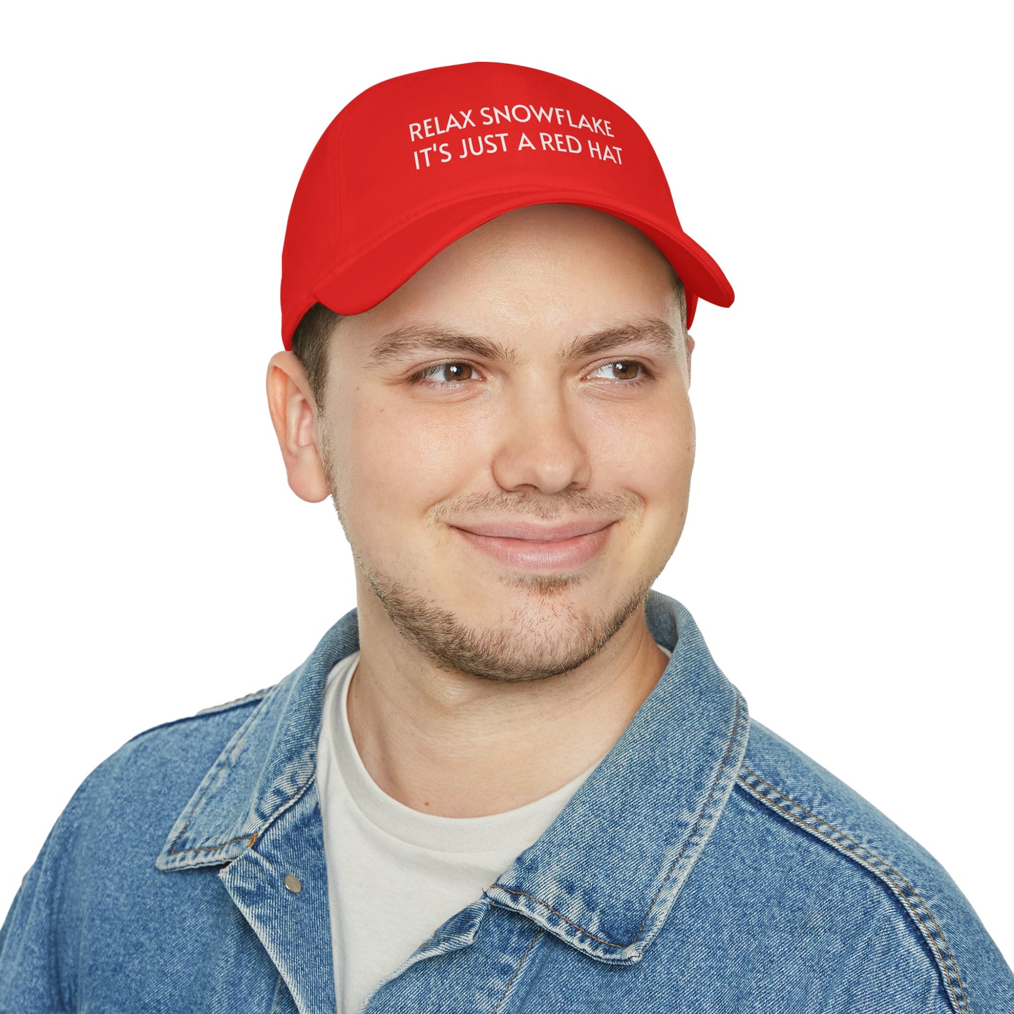 Relax Snowflake It's Just a Red Hat style 1 Low Profile Baseball Cap