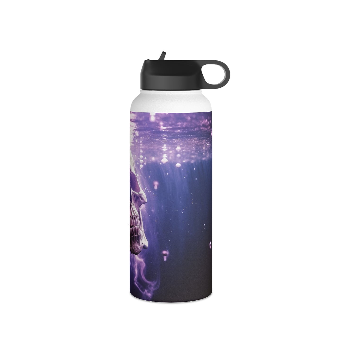 Skull in Water! Stainless Steel Water Bottle, Standard Lid