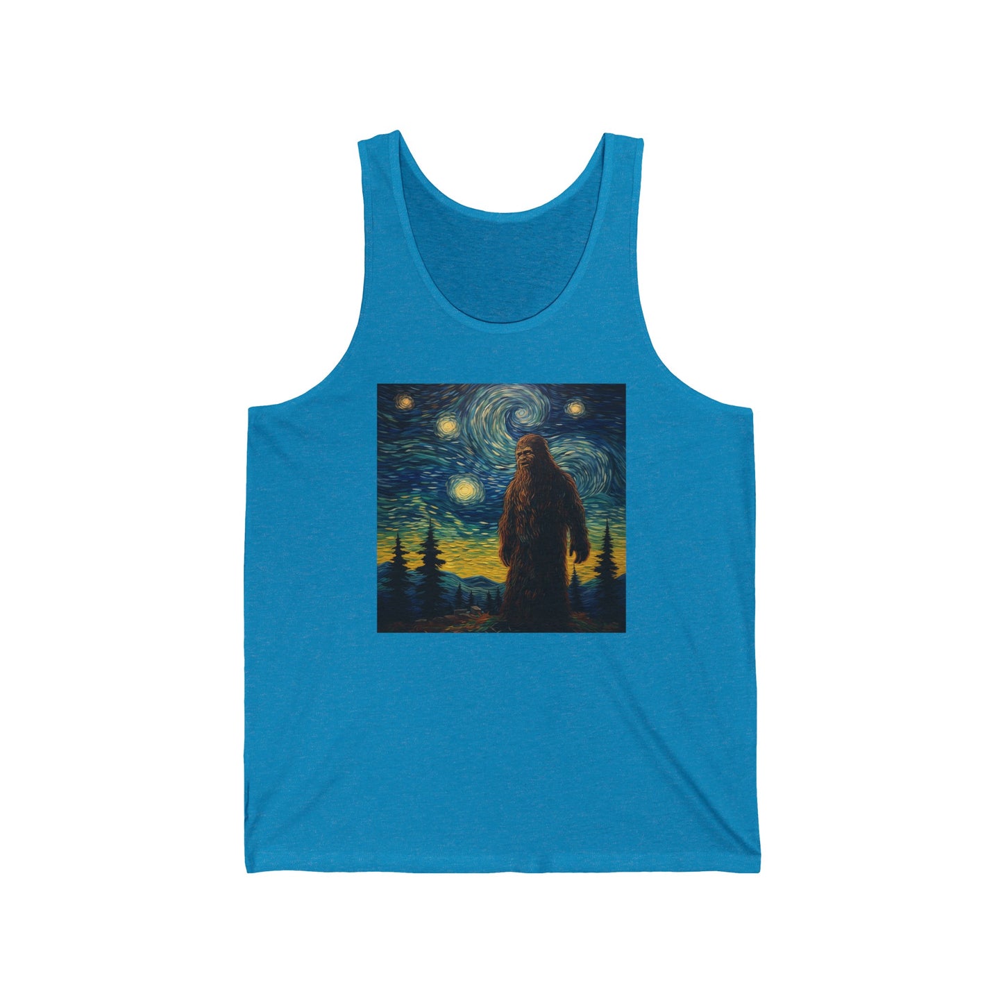 Big Foot Stary Night Unisex Jersey Tank