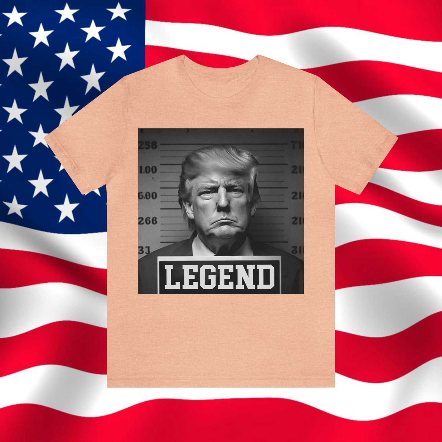 Trump Mug Shot Legend Unisex Jersey Short Sleeve Tee