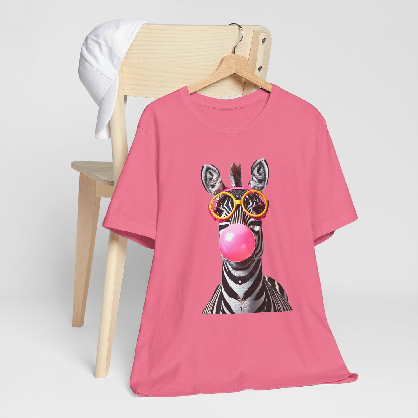 Bubblegum Zebra! Unisex Jersey Short Sleeve Tee