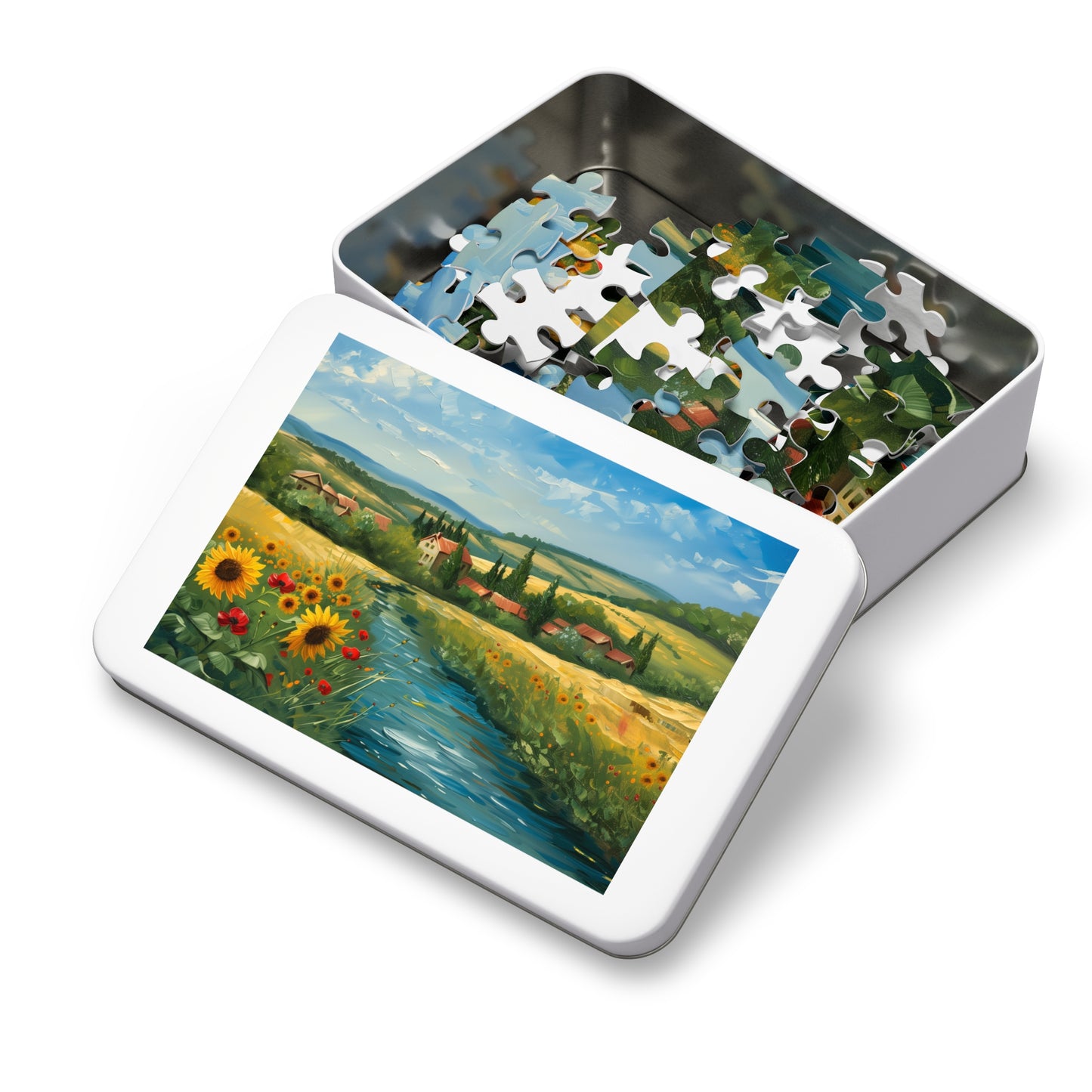 Oil Painting of a Beautiful Countryside Jigsaw Puzzle (30, 110, 252, 500,1000-Piece)