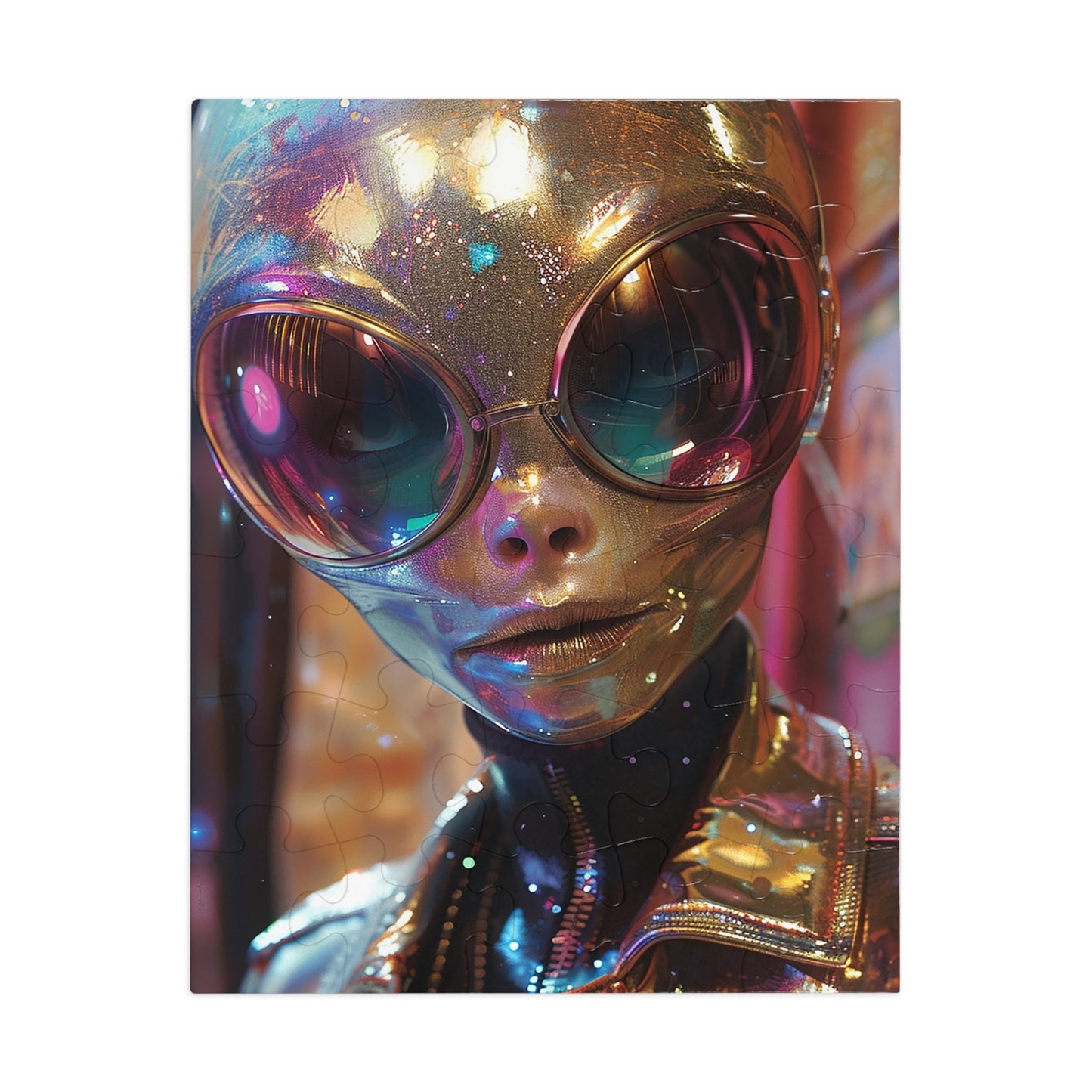 The Golden Alien Jigsaw Puzzle (30, 110, 252, 500,1000-Piece)