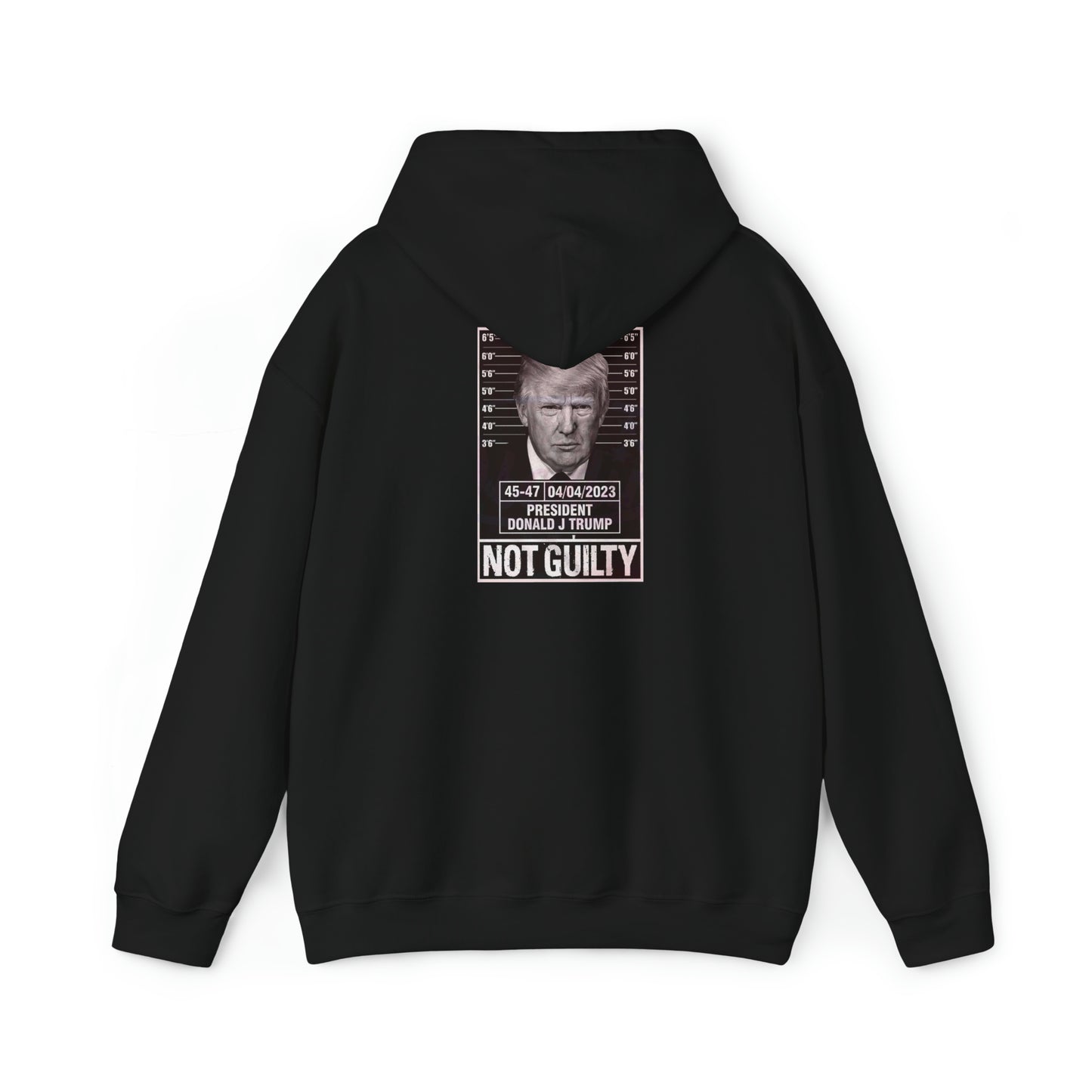 Trump Mug Shot Not Guilty Hoodie Sweatshirt