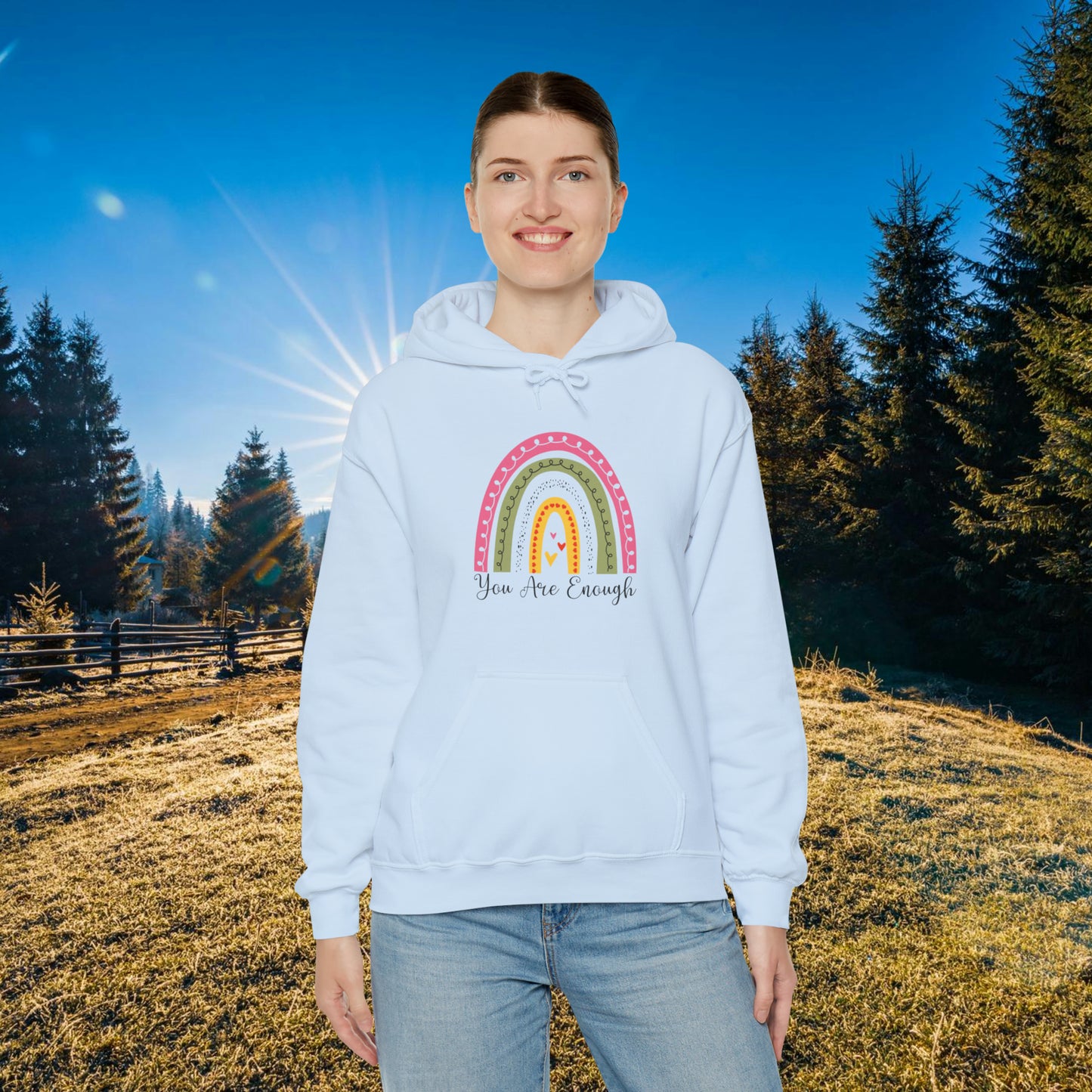 You Are Enough Unisex Heavy Blend™ Hooded Sweatshirt