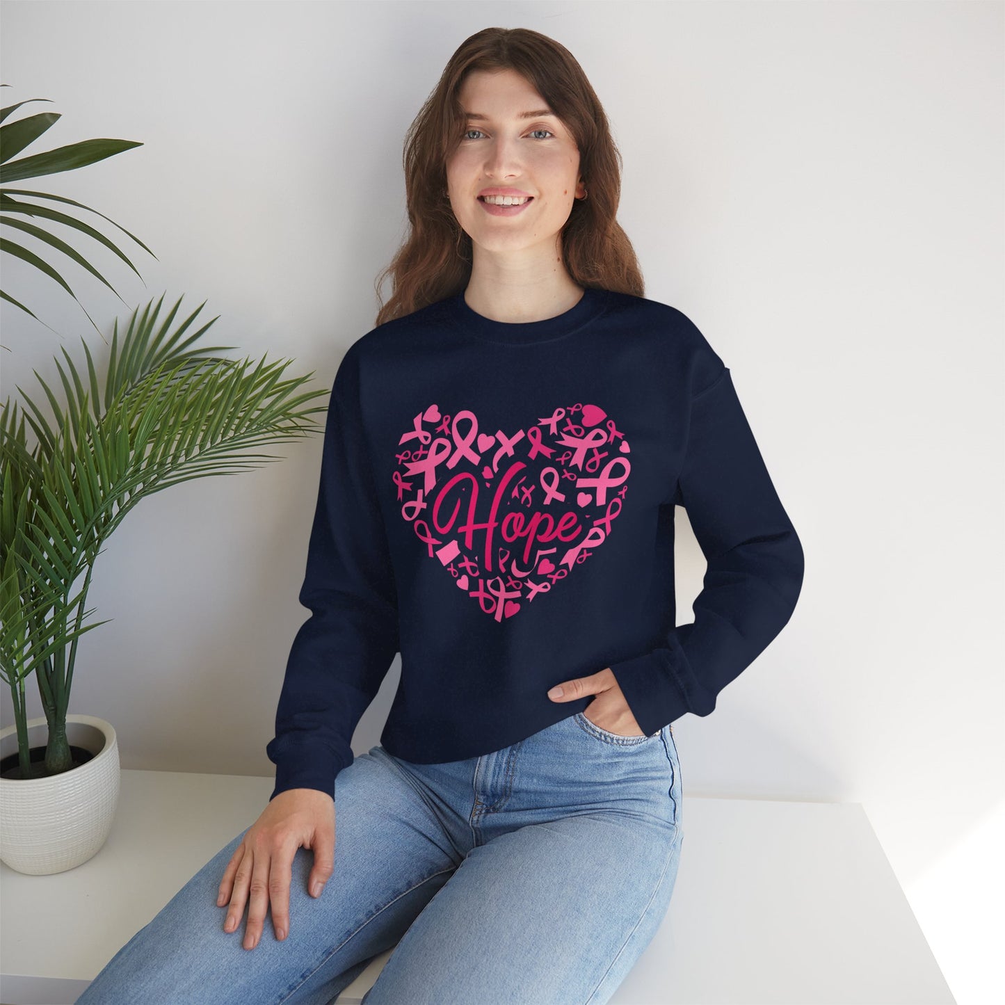 Hope Heart Breast Cancer Awareness Sweatshirt