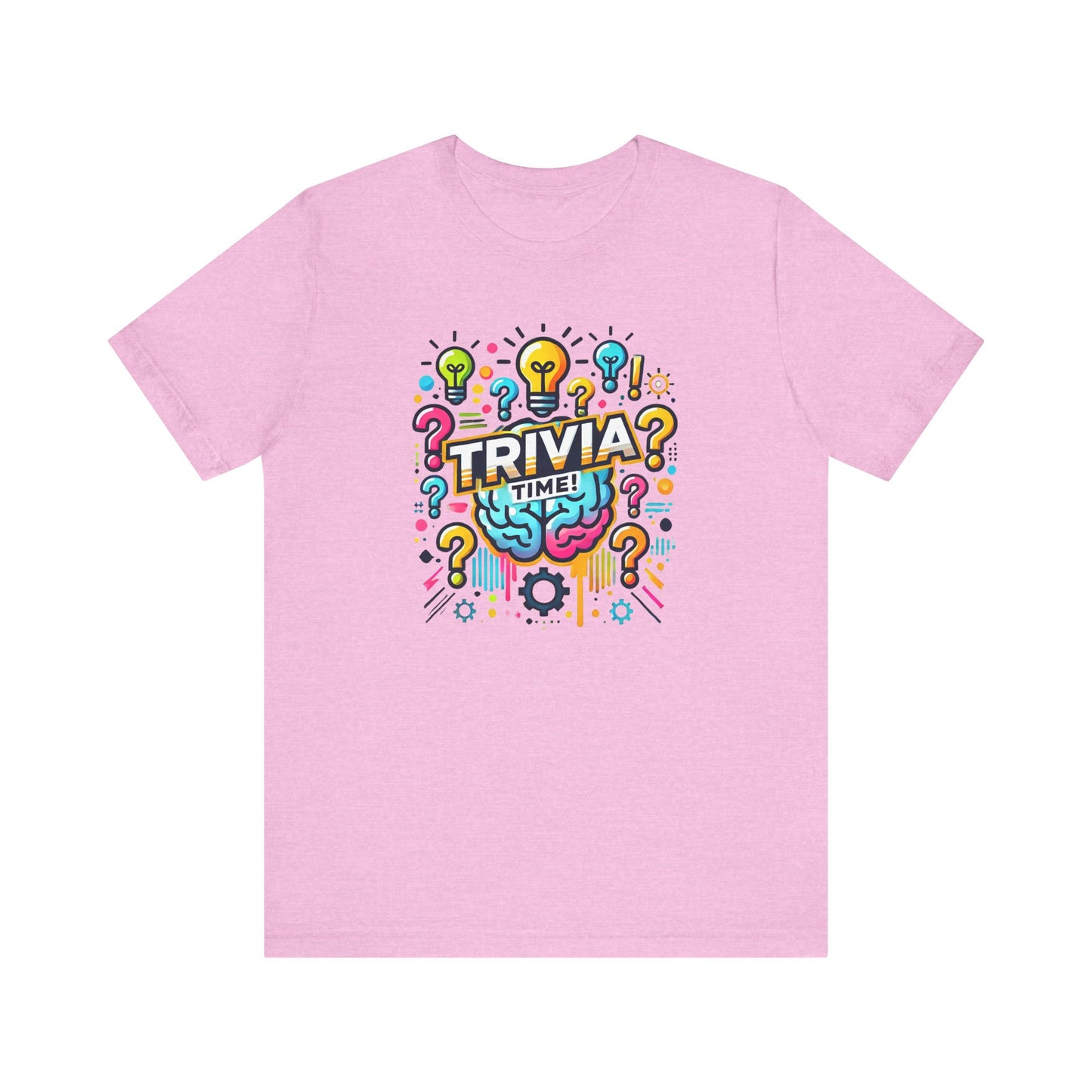 Trivia Time Unisex Short Sleeve Tee - Fun & Colorful Quiz Shirt