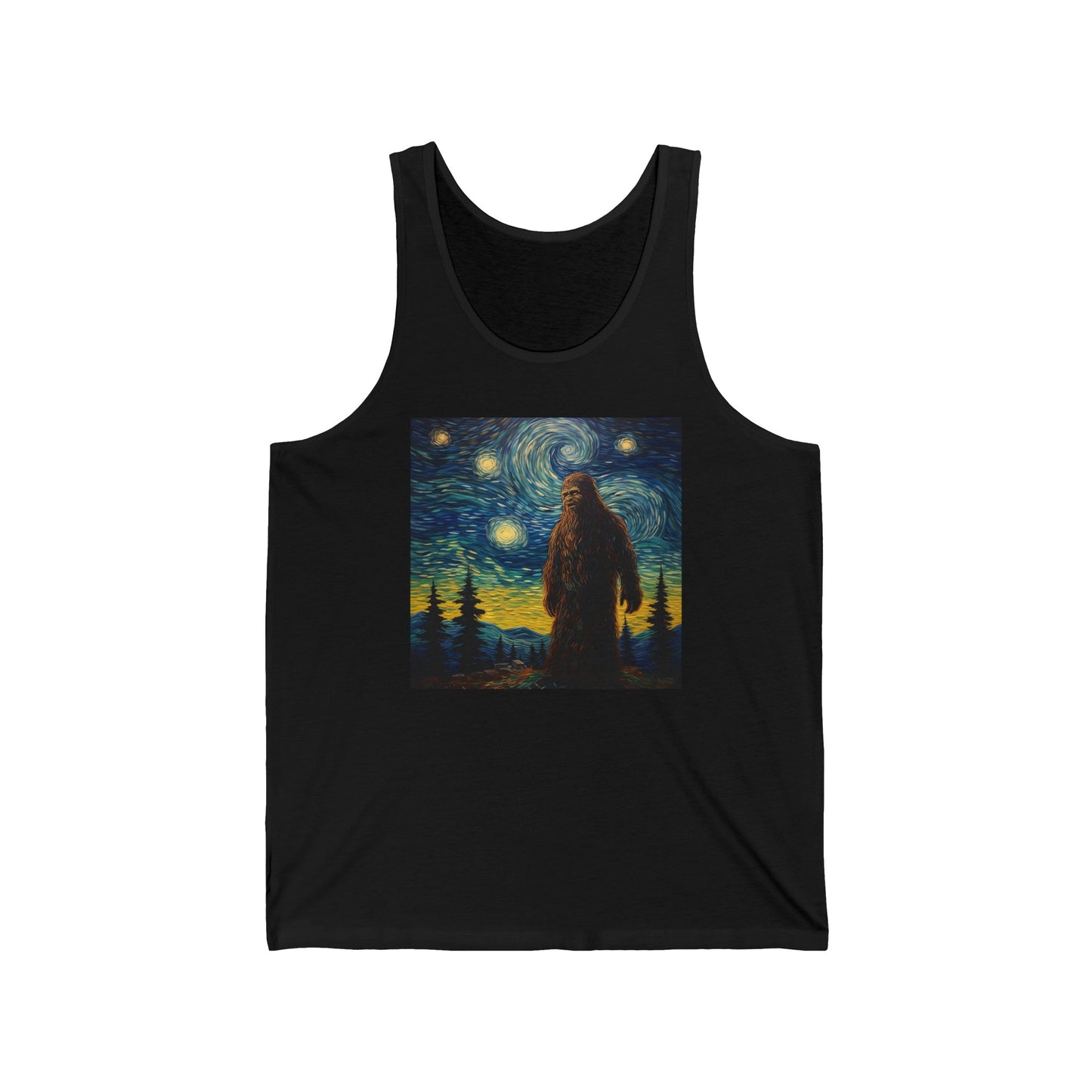 Big Foot Stary Night Unisex Jersey Tank