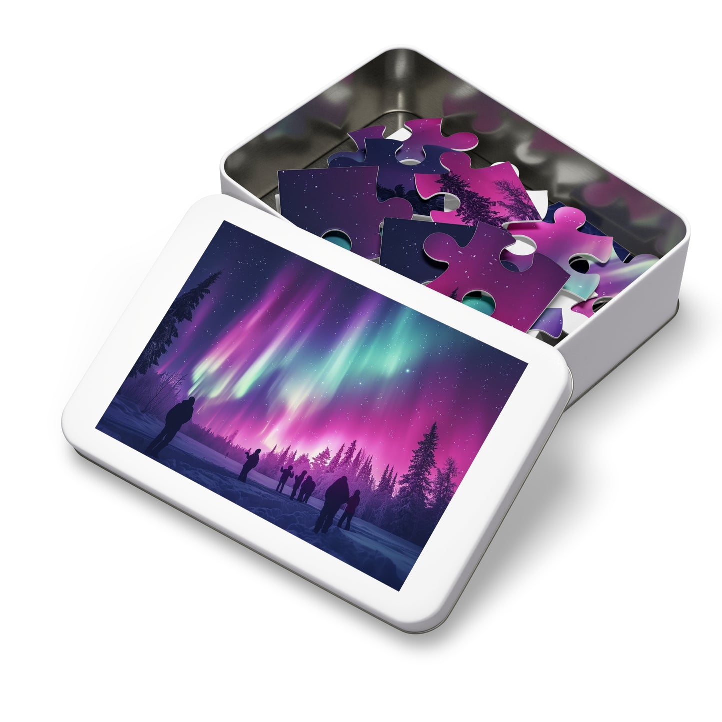 Looking at the Northern Lights Jigsaw Puzzle (30, 110, 252, 500,1000-Piece)