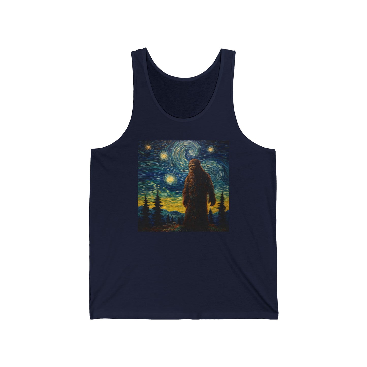 Big Foot Stary Night Unisex Jersey Tank