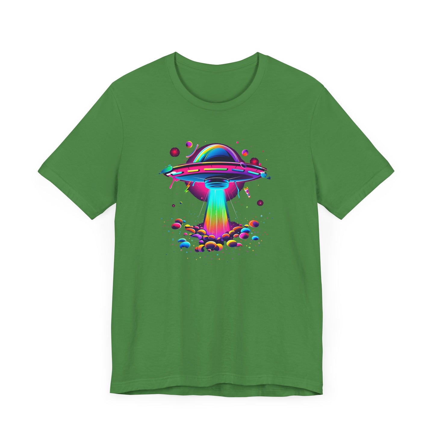 Neon Spaceship Unisex Jersey Short Sleeve Tee