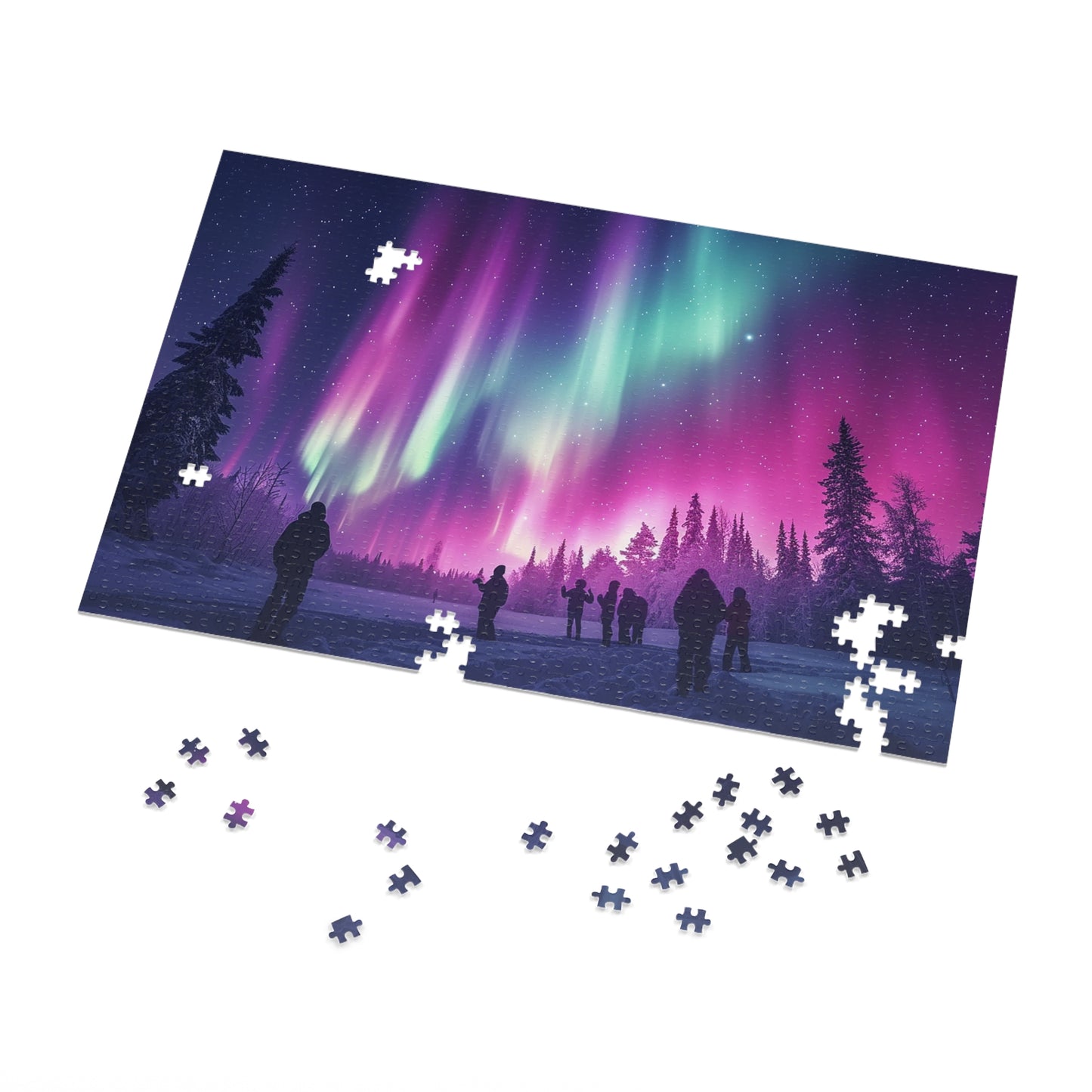 Looking at the Northern Lights Jigsaw Puzzle (30, 110, 252, 500,1000-Piece)