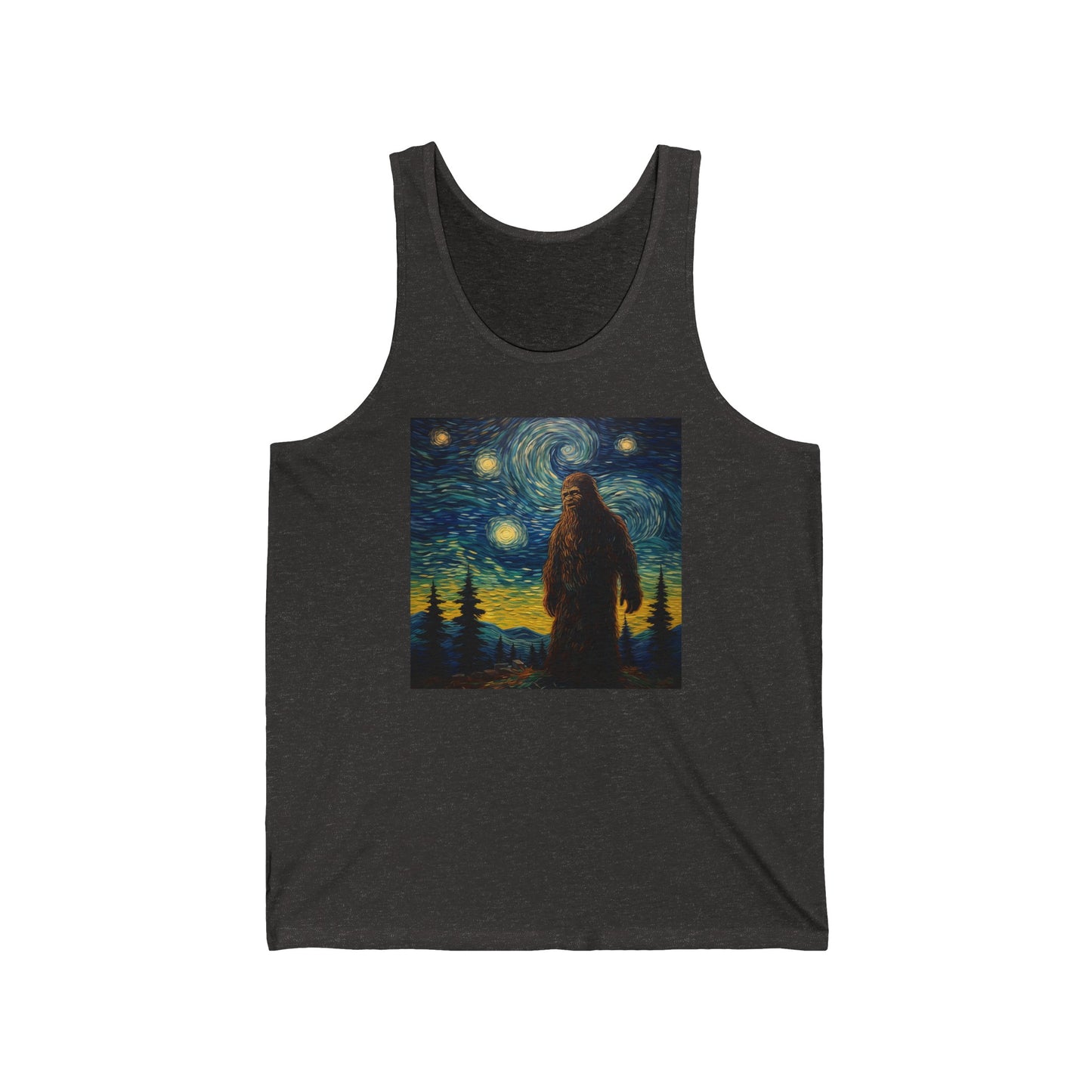 Big Foot Stary Night Unisex Jersey Tank