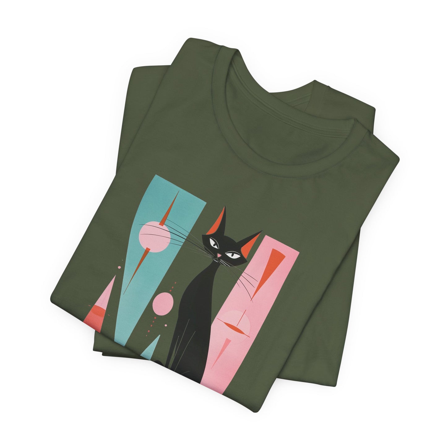 Artsy Cat Unisex Jersey Short Sleeve Tee